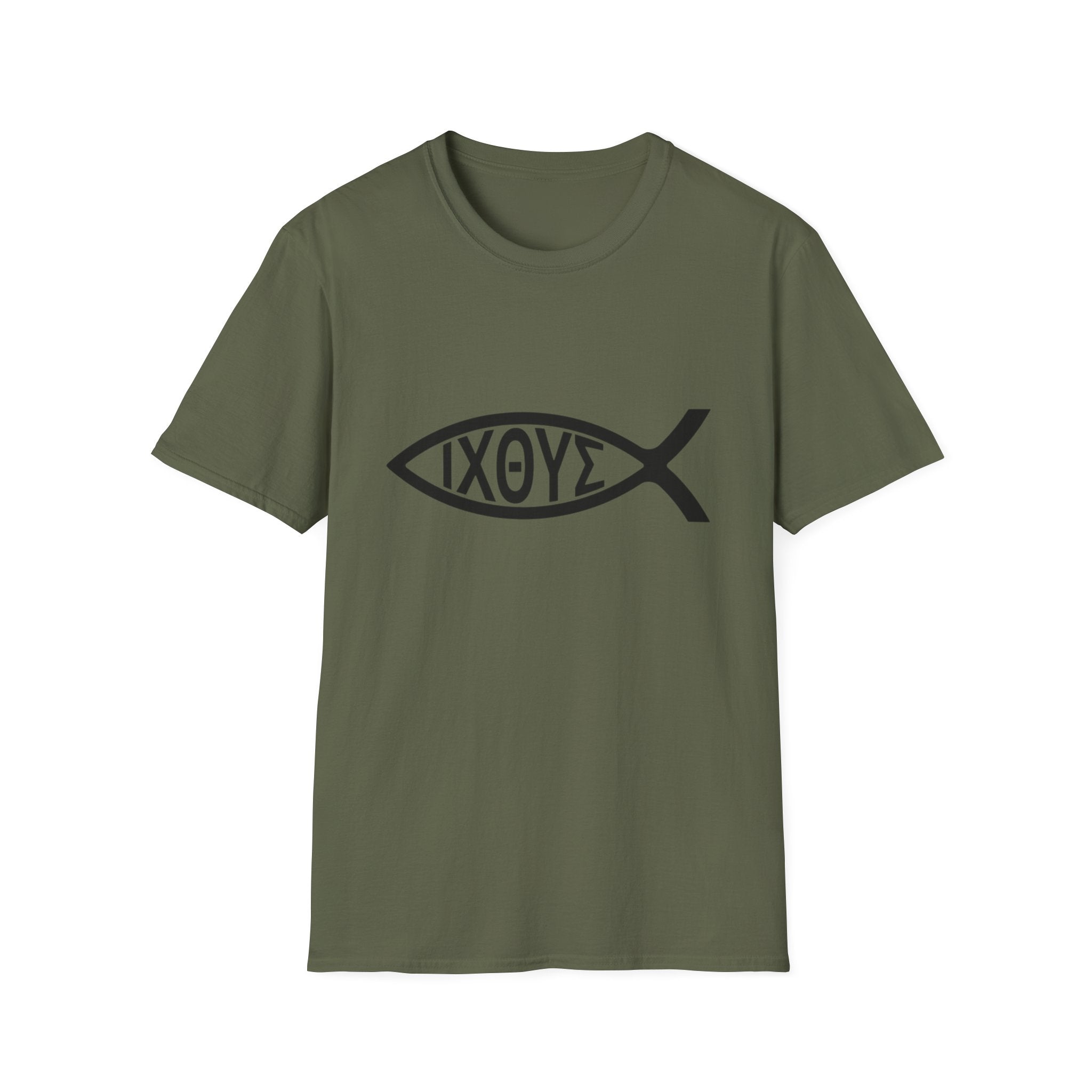 Christian Ichthys Fish T‑Shirt — IXΘΥΣ Symbol Faith Tee