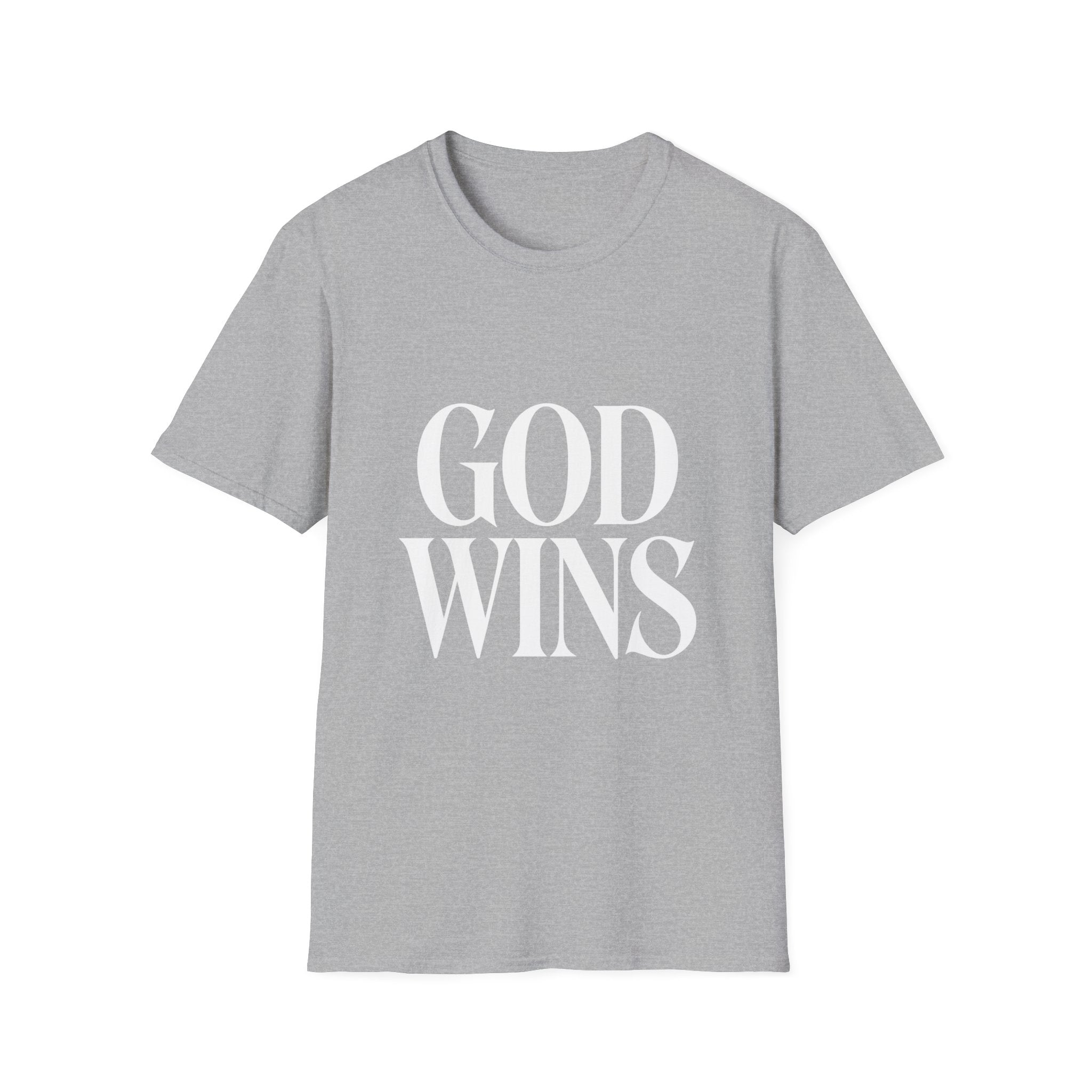 God Wins T-Shirt — Inspirational Christian Faith Tee