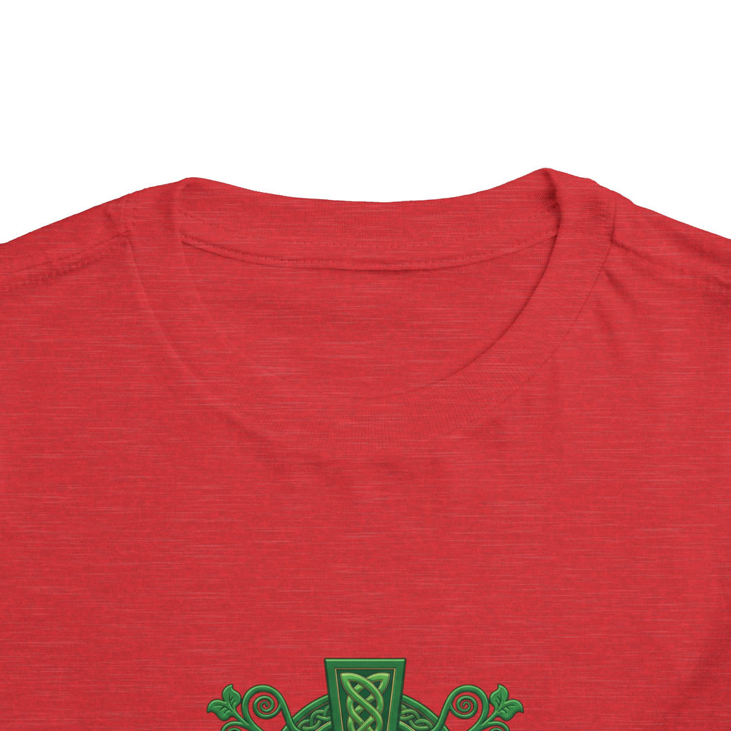Toddler Tee — Green Celtic Cross Graphic (St. Patrick’s Day)