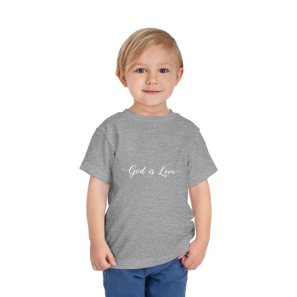 God is Love Toddler Tee — Faith-Based Kids' Short Sleeve Shirt