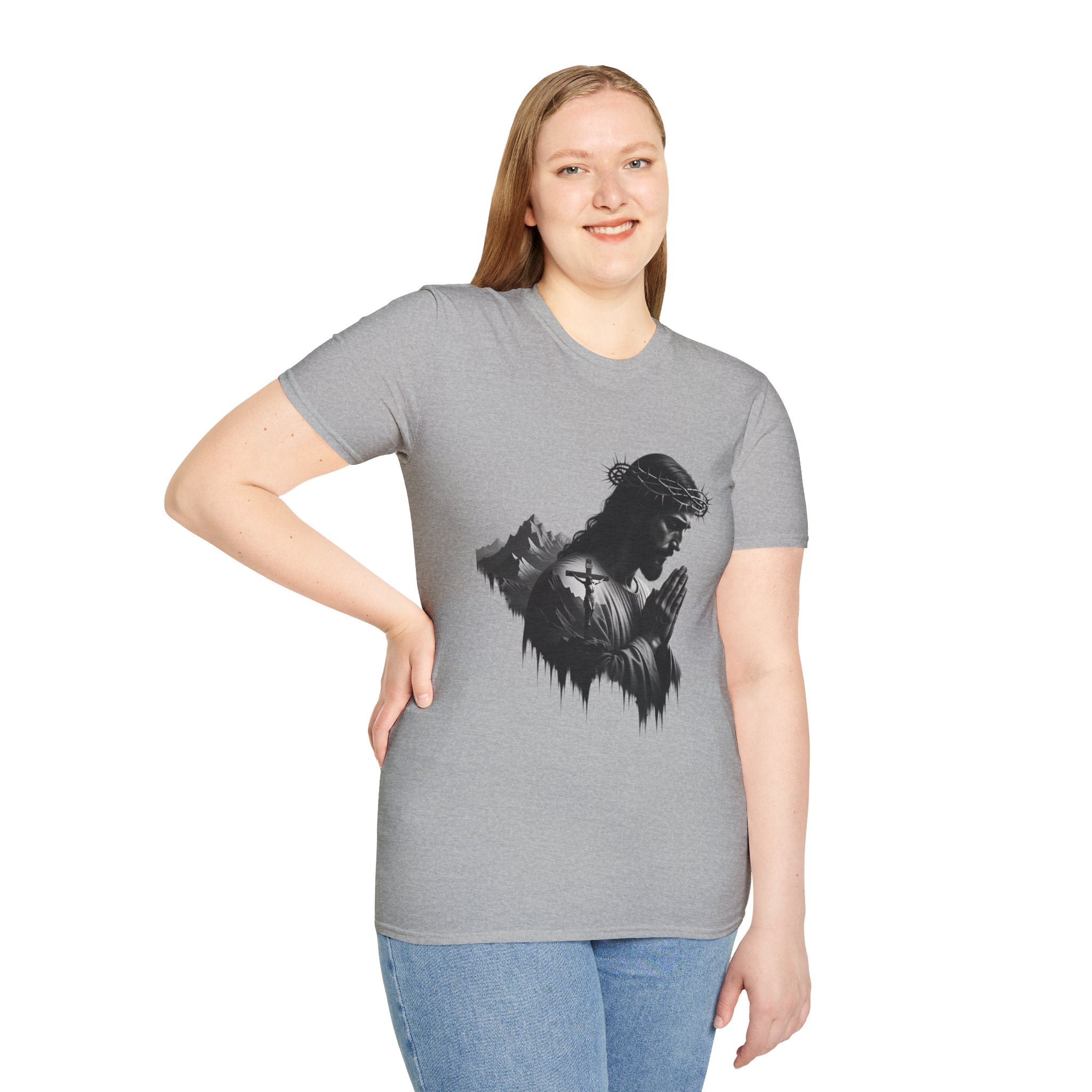 Praying Jesus Graphic T-Shirt