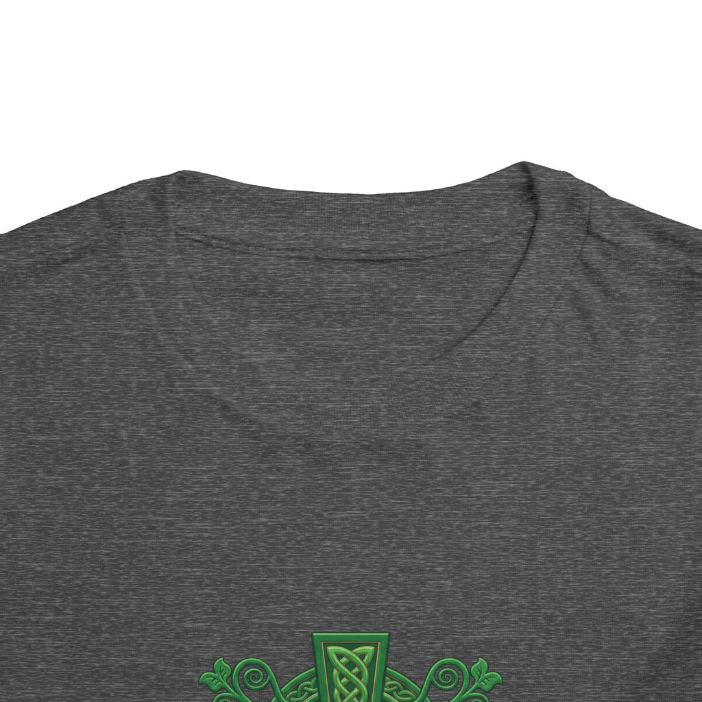 Toddler Tee — Green Celtic Cross Graphic (St. Patrick’s Day)