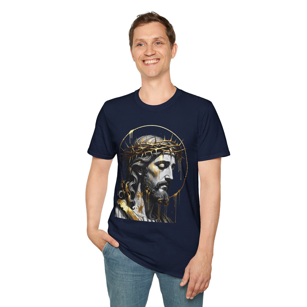 Jesus Portrait T-Shirt — Crown of Thorns Christian Tee