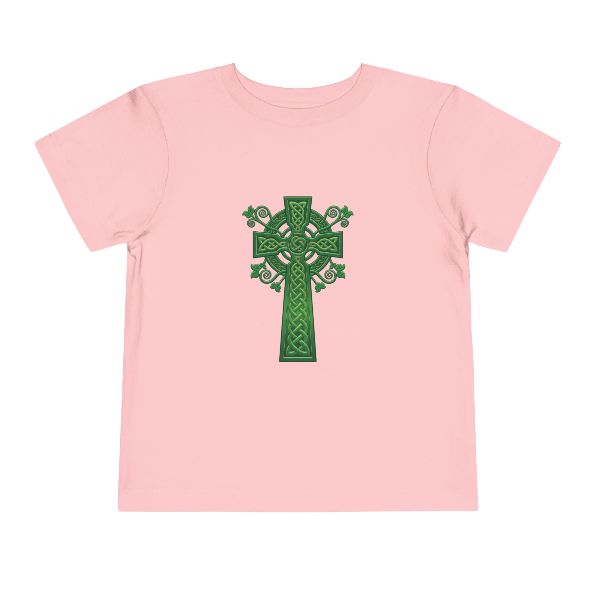 Toddler Tee — Green Celtic Cross Graphic (St. Patrick’s Day)