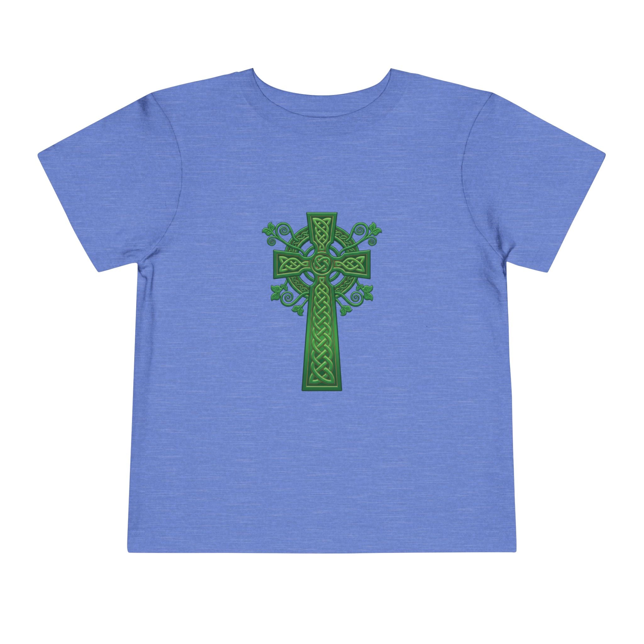 Toddler Tee — Green Celtic Cross Graphic (St. Patrick’s Day)