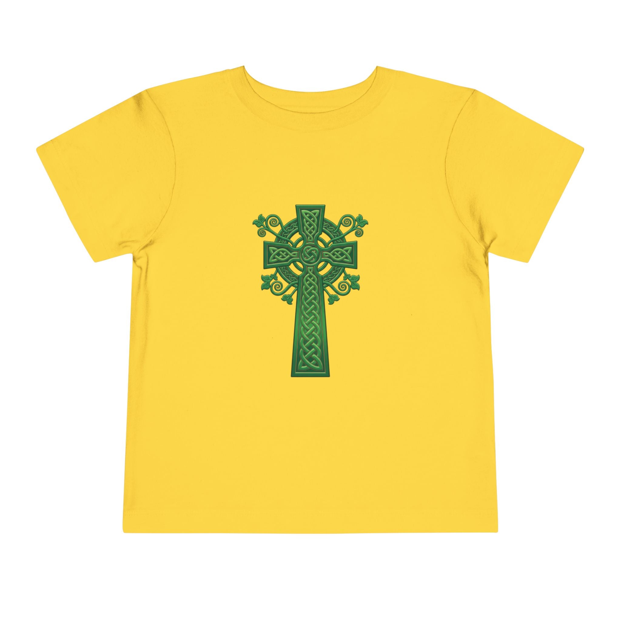 Toddler Tee — Green Celtic Cross Graphic (St. Patrick’s Day)