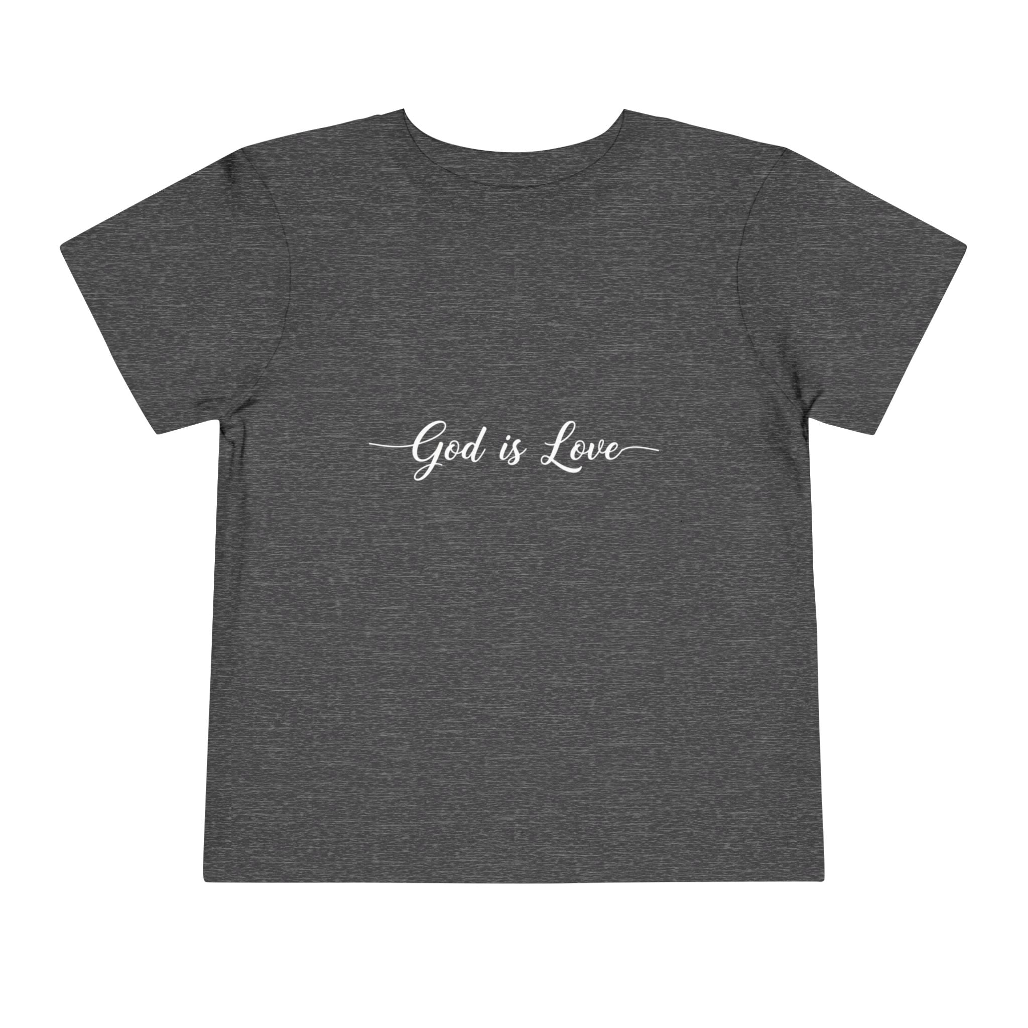 God is Love Toddler Tee — Faith-Based Kids' Short Sleeve Shirt