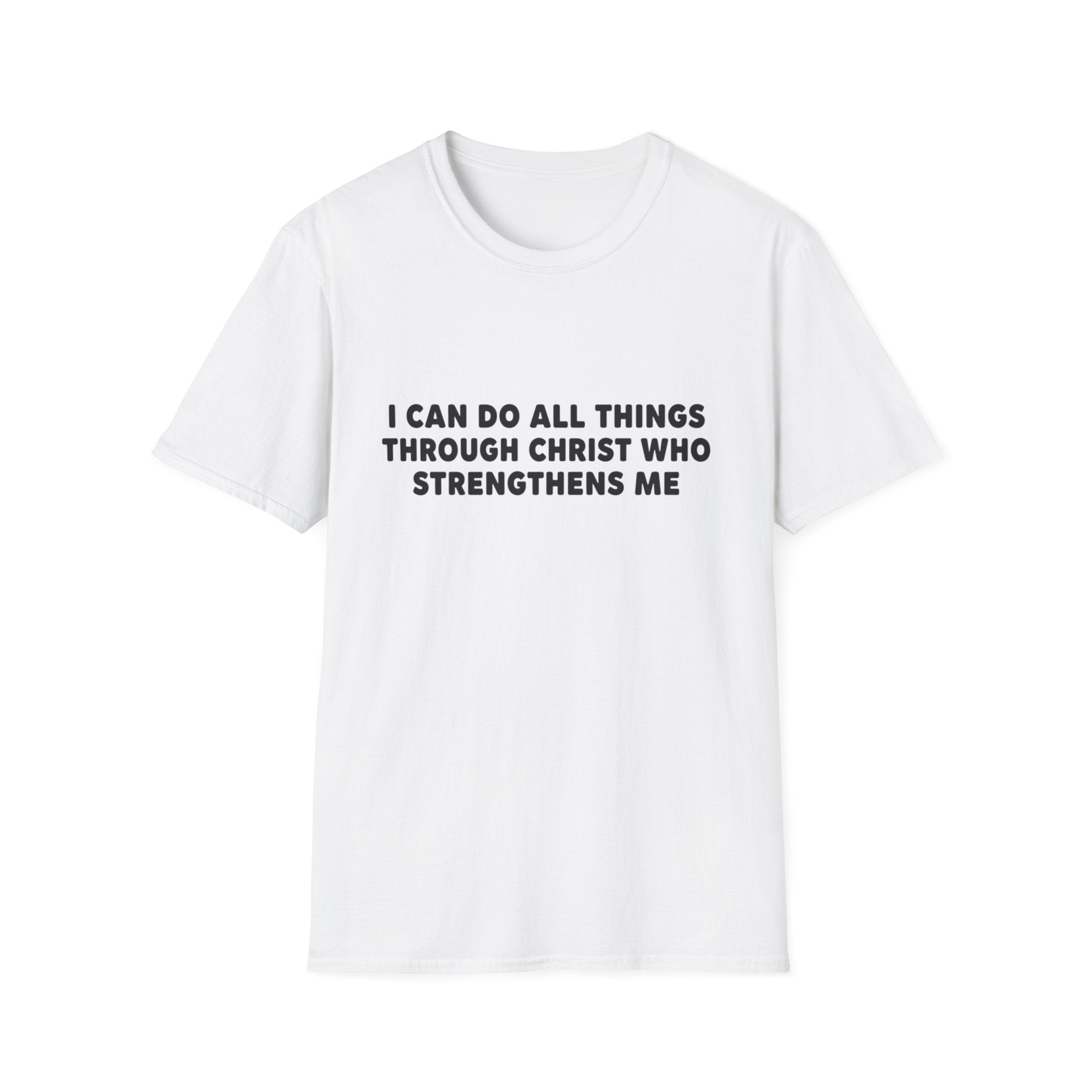 Christian Inspirational T-Shirt — "I Can Do All Things Through Christ"
