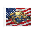 America 250 "In God We Trust" Semper Fidelis Patriotic Double-Sided Flag (1776–2026)