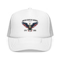 American Eagle Trucker Hat – Patriotic Cross & Flag Design