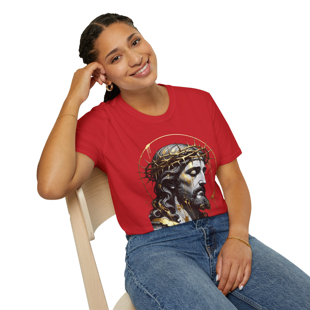 Jesus Portrait T-Shirt — Crown of Thorns Christian Tee