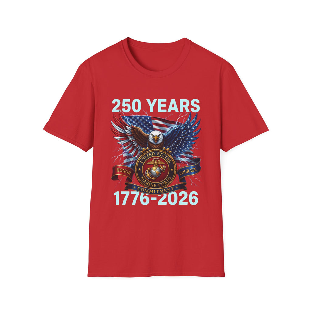 250 Years 1776–2026 Eagle Flag T-Shirt — Patriotic USA Anniversary Tee