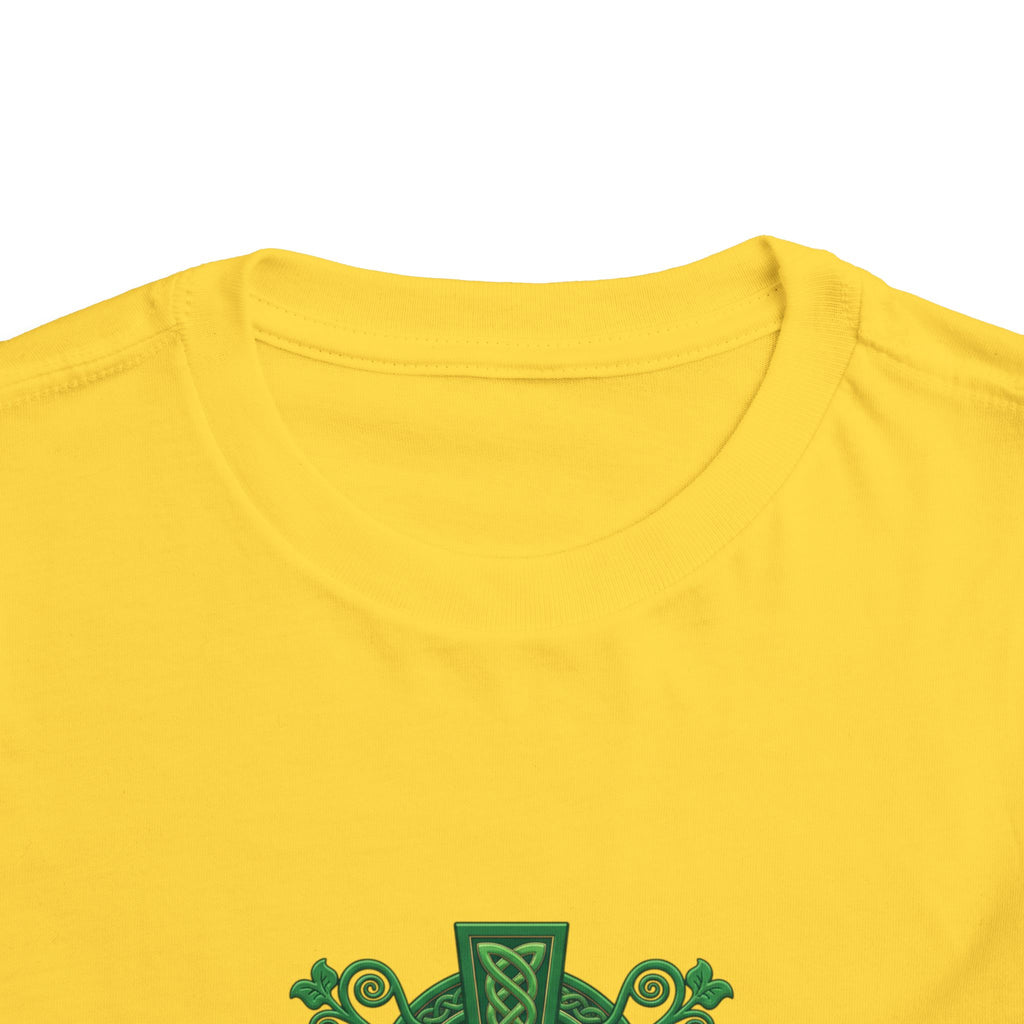 Toddler Tee — Green Celtic Cross Graphic (St. Patrick’s Day)