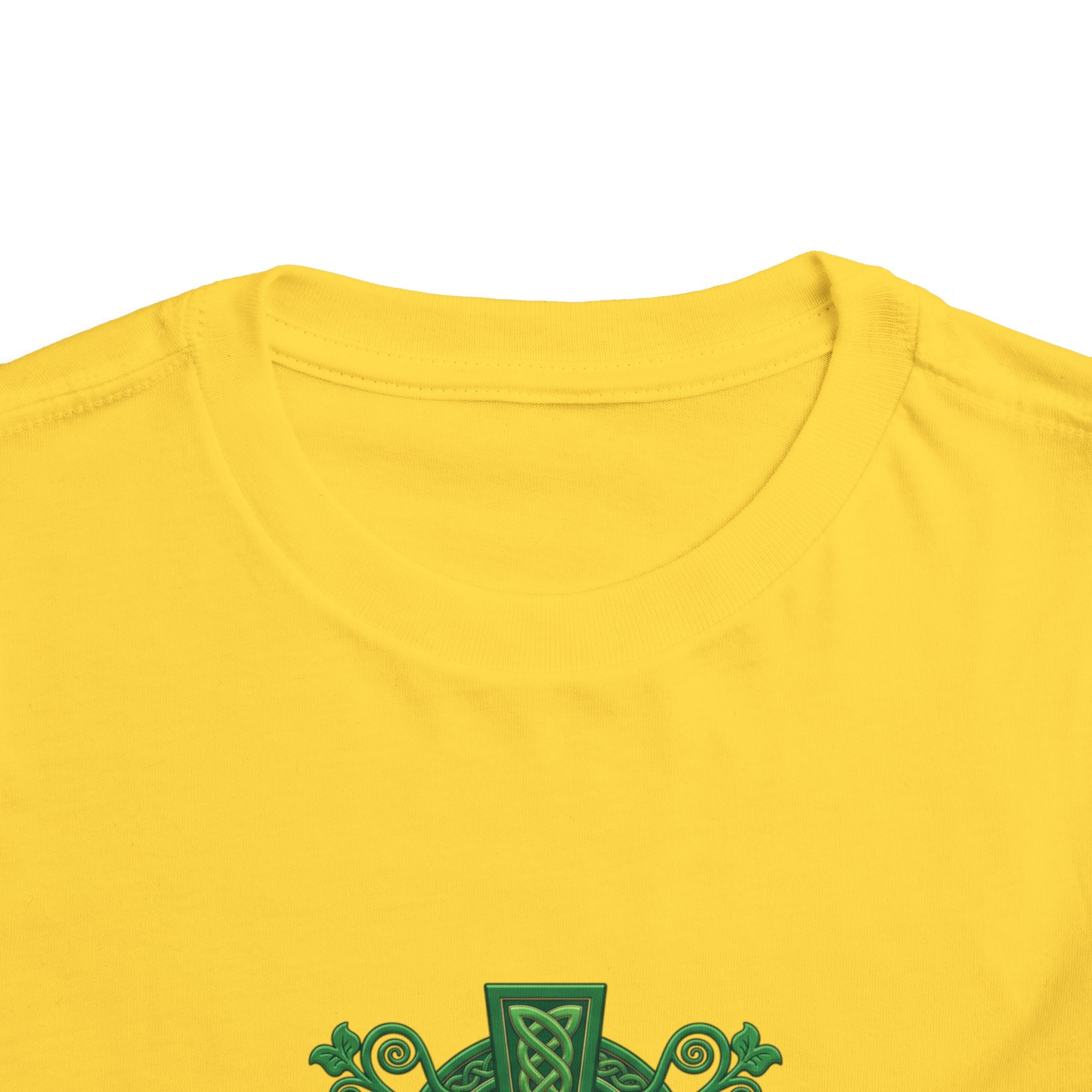 Toddler Tee — Green Celtic Cross Graphic (St. Patrick’s Day)