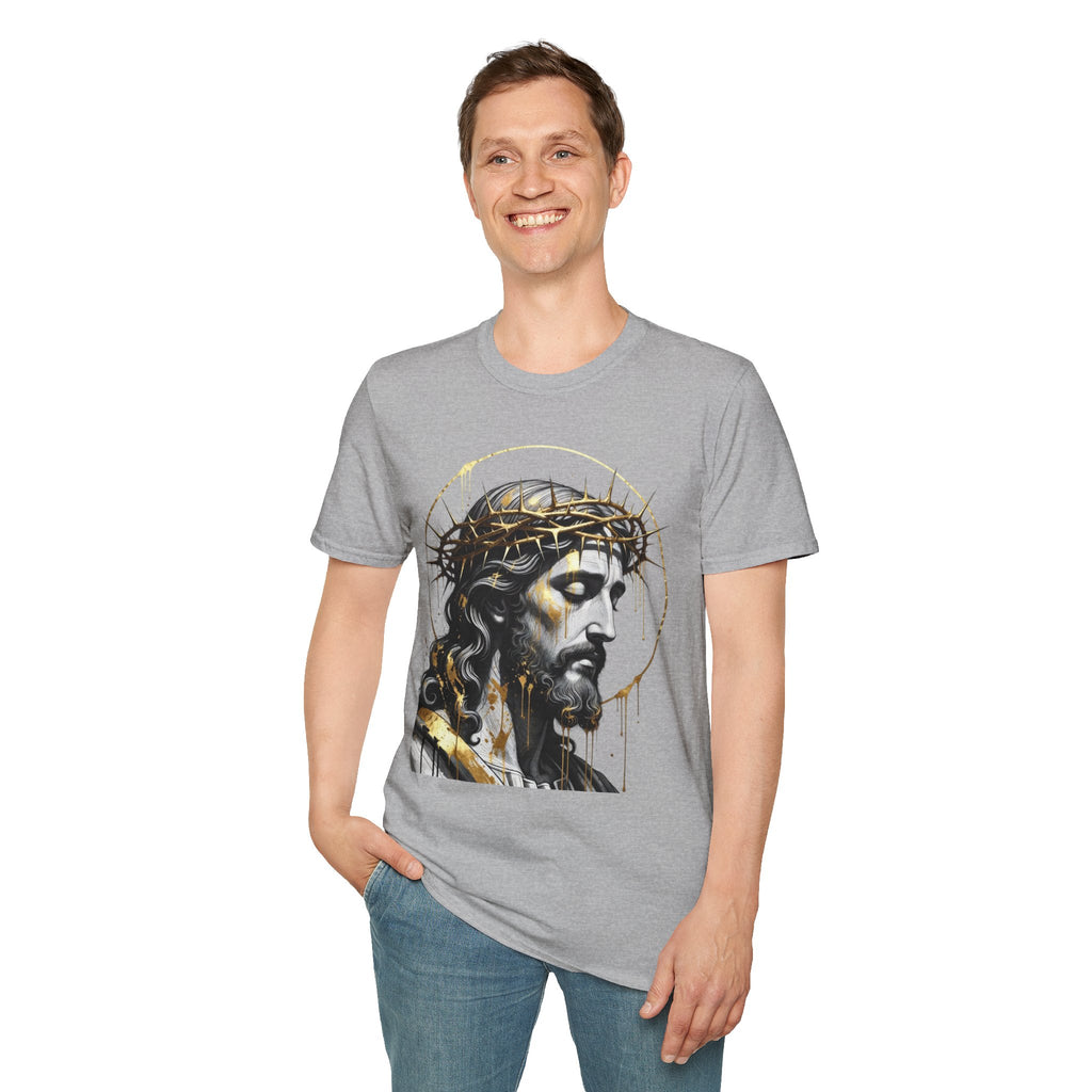 Jesus Portrait T-Shirt — Crown of Thorns Christian Tee