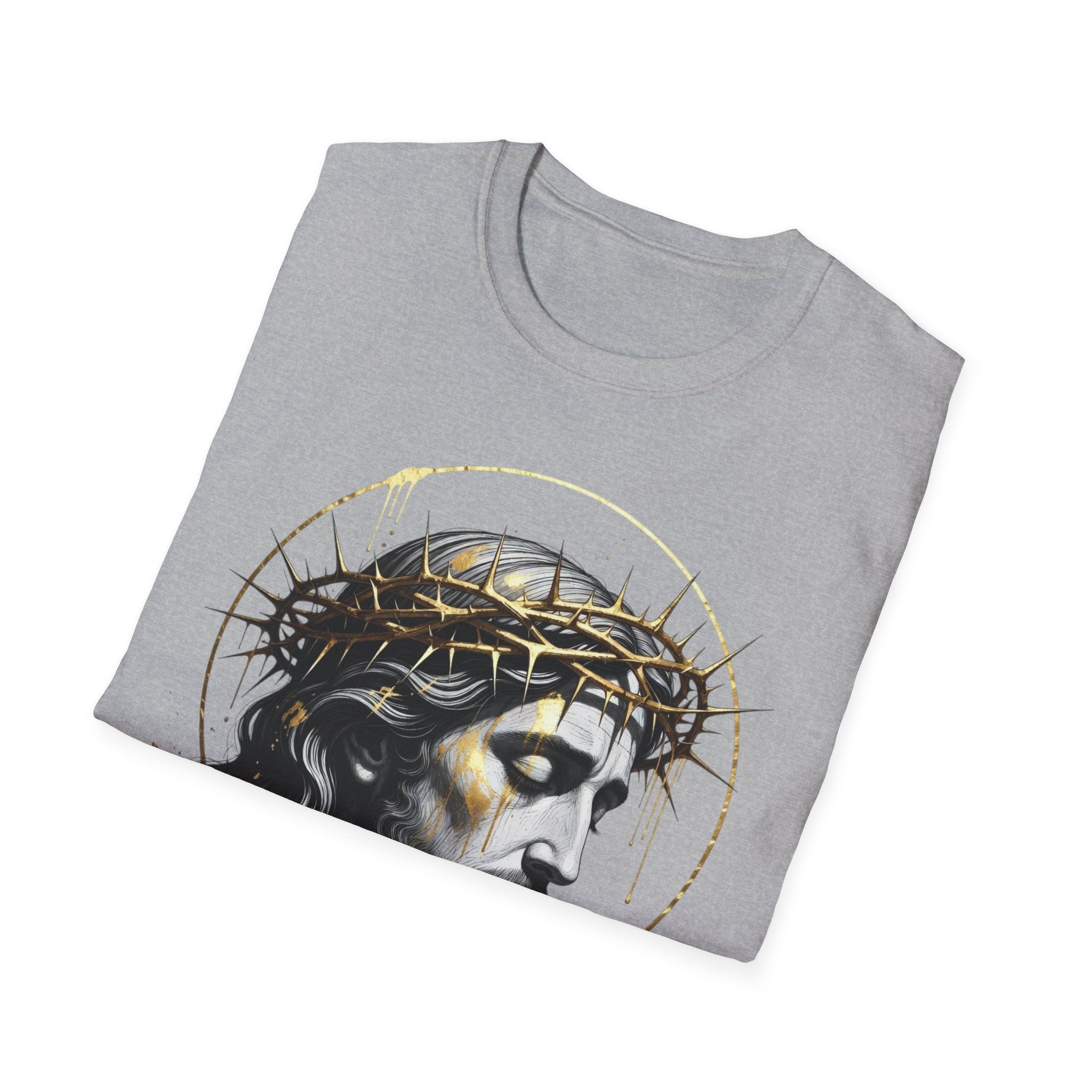 Jesus Portrait T-Shirt — Crown of Thorns Christian Tee