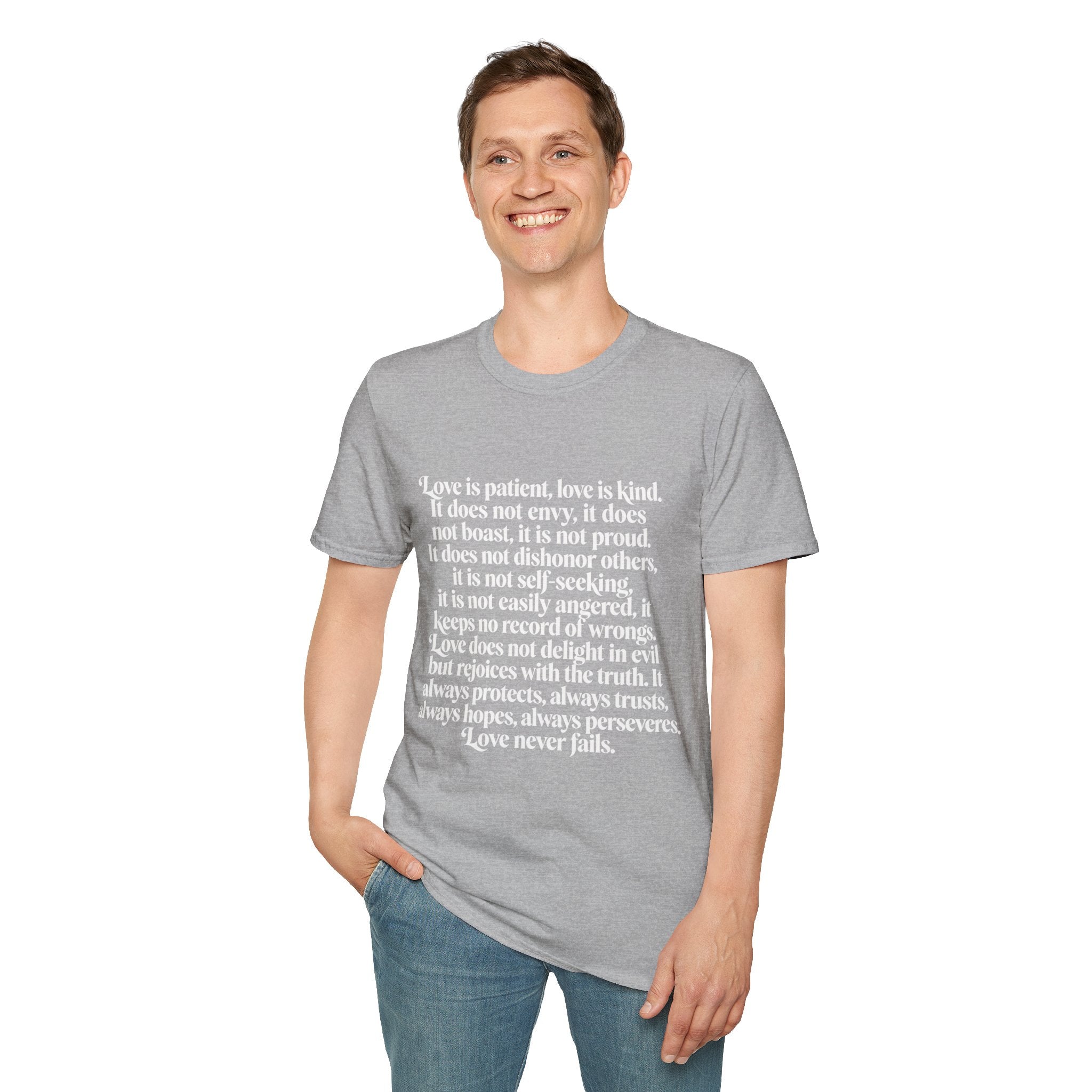 Love Is Patient Tee — 1 Corinthians 13 Inspirational Christian T-Shirt