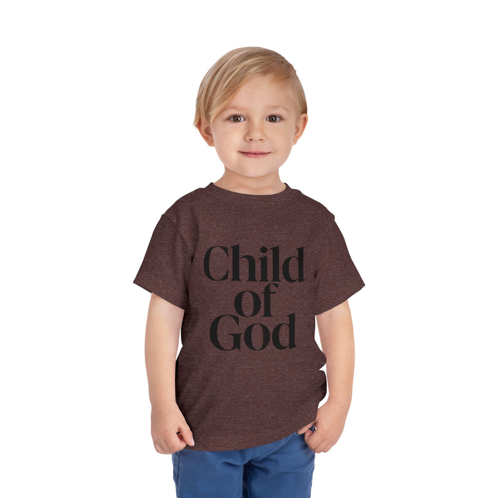 Toddler Tee – "Child of God" Faith Graphic