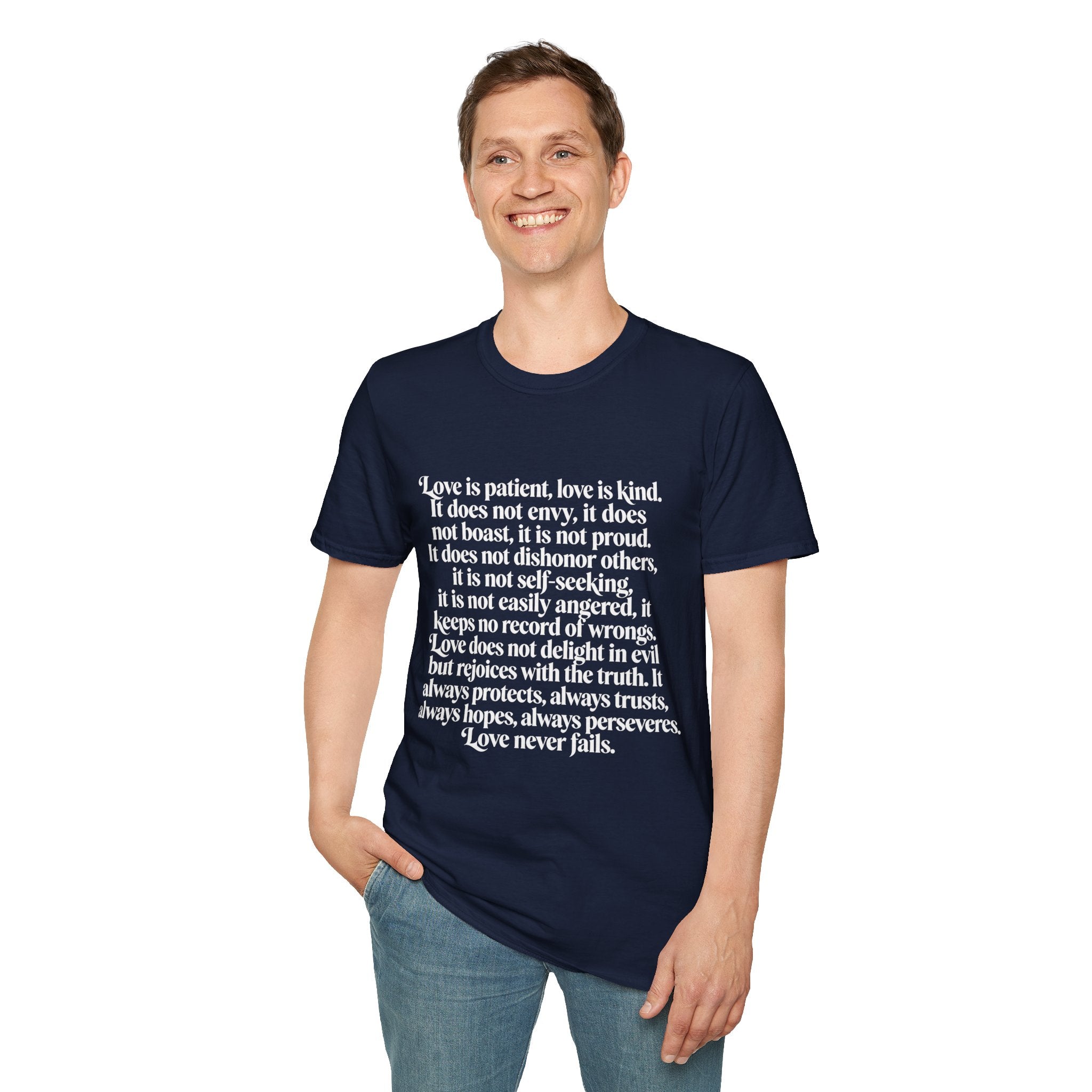 Love Is Patient Tee — 1 Corinthians 13 Inspirational Christian T-Shirt