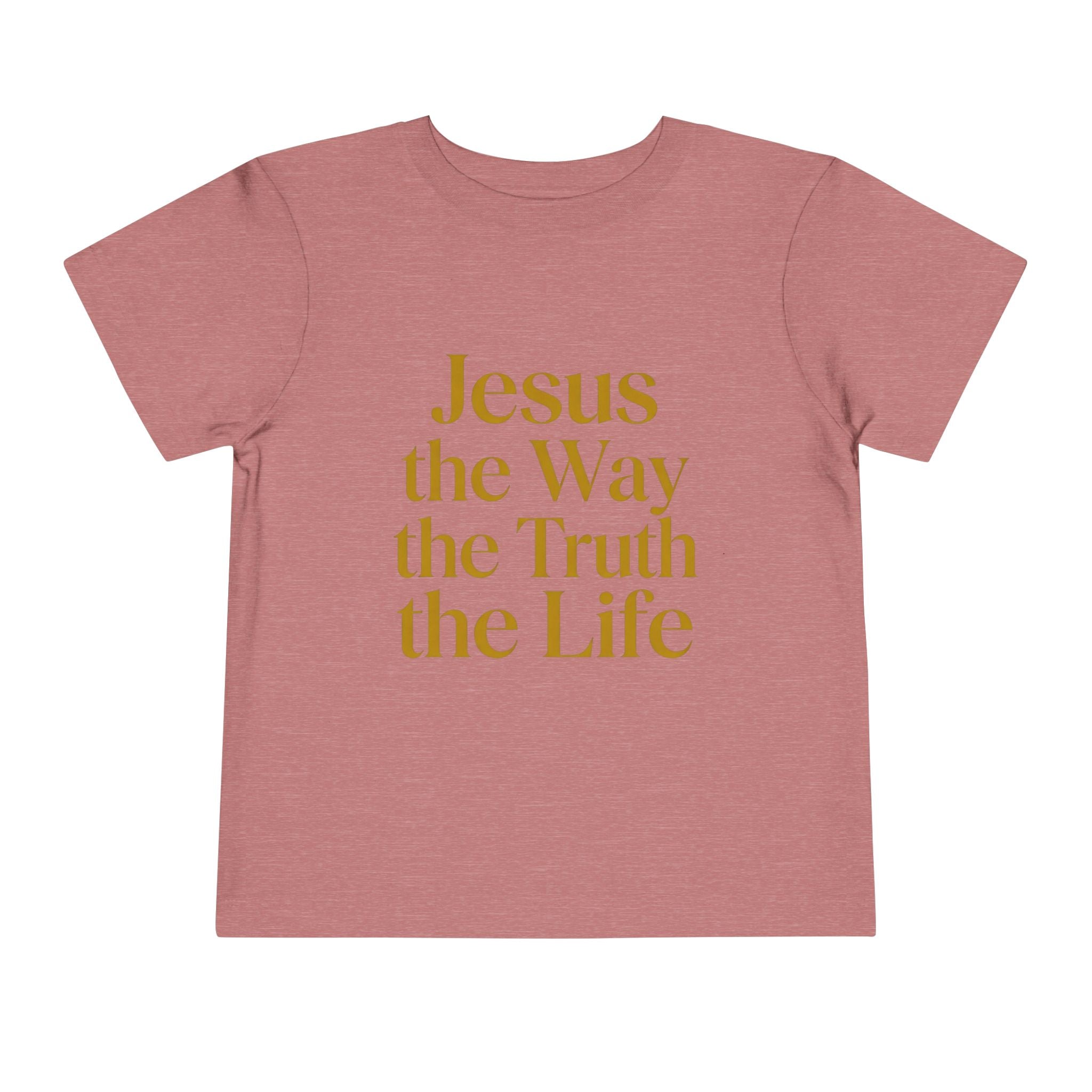 Toddler Tee — "Jesus the Way the Truth the Life" Christian Kids Shirt