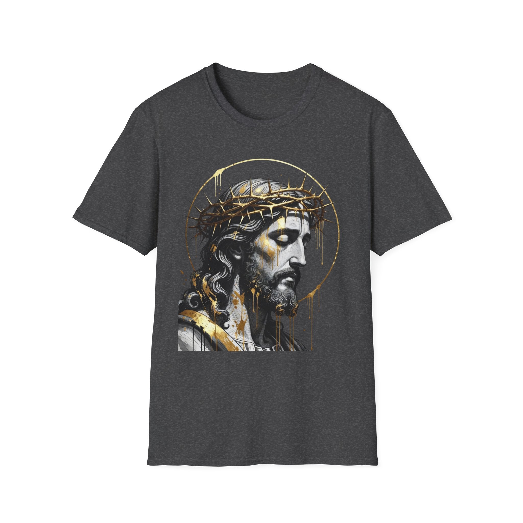 Jesus Portrait T-Shirt — Crown of Thorns Christian Tee