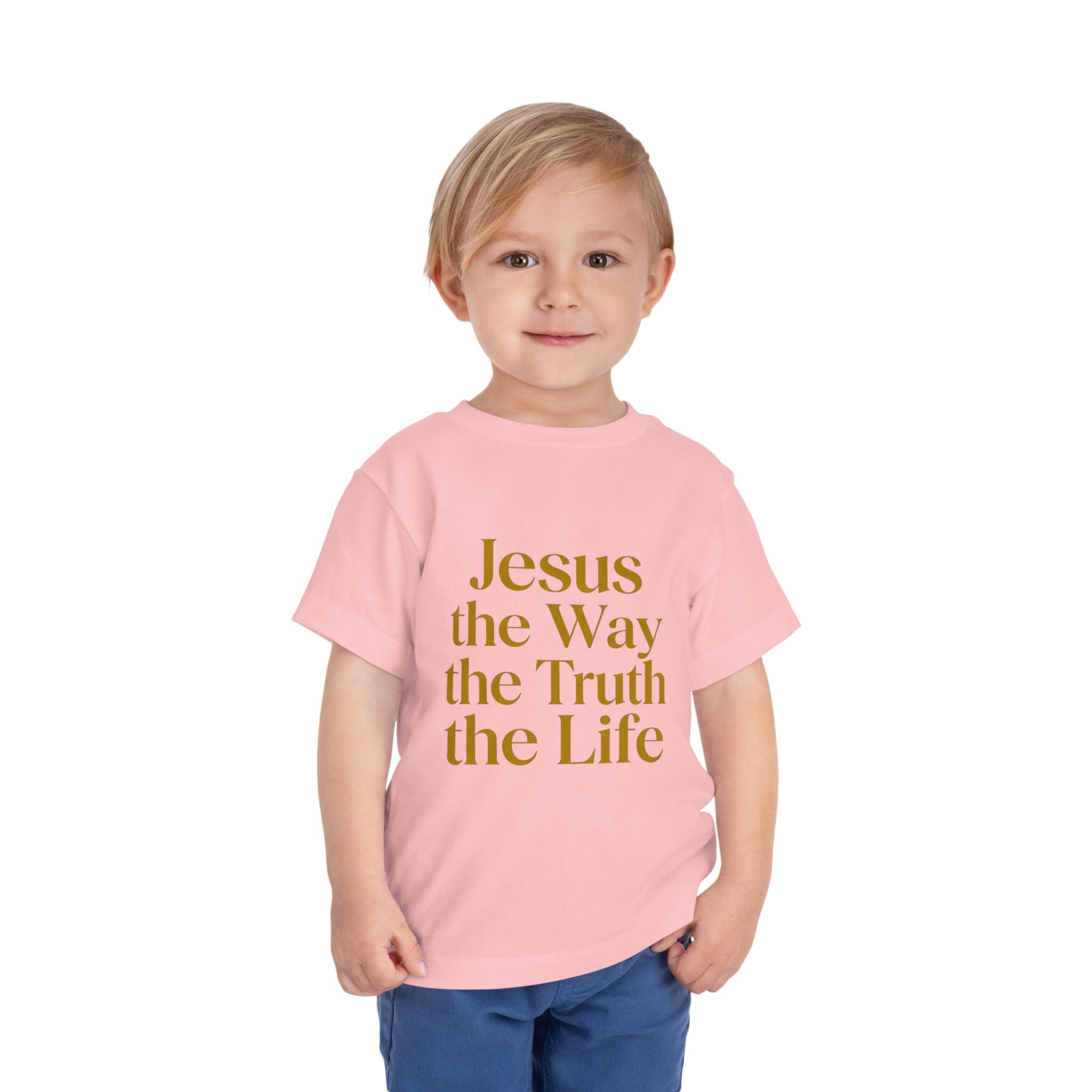 Toddler Tee — "Jesus the Way the Truth the Life" Christian Kids Shirt