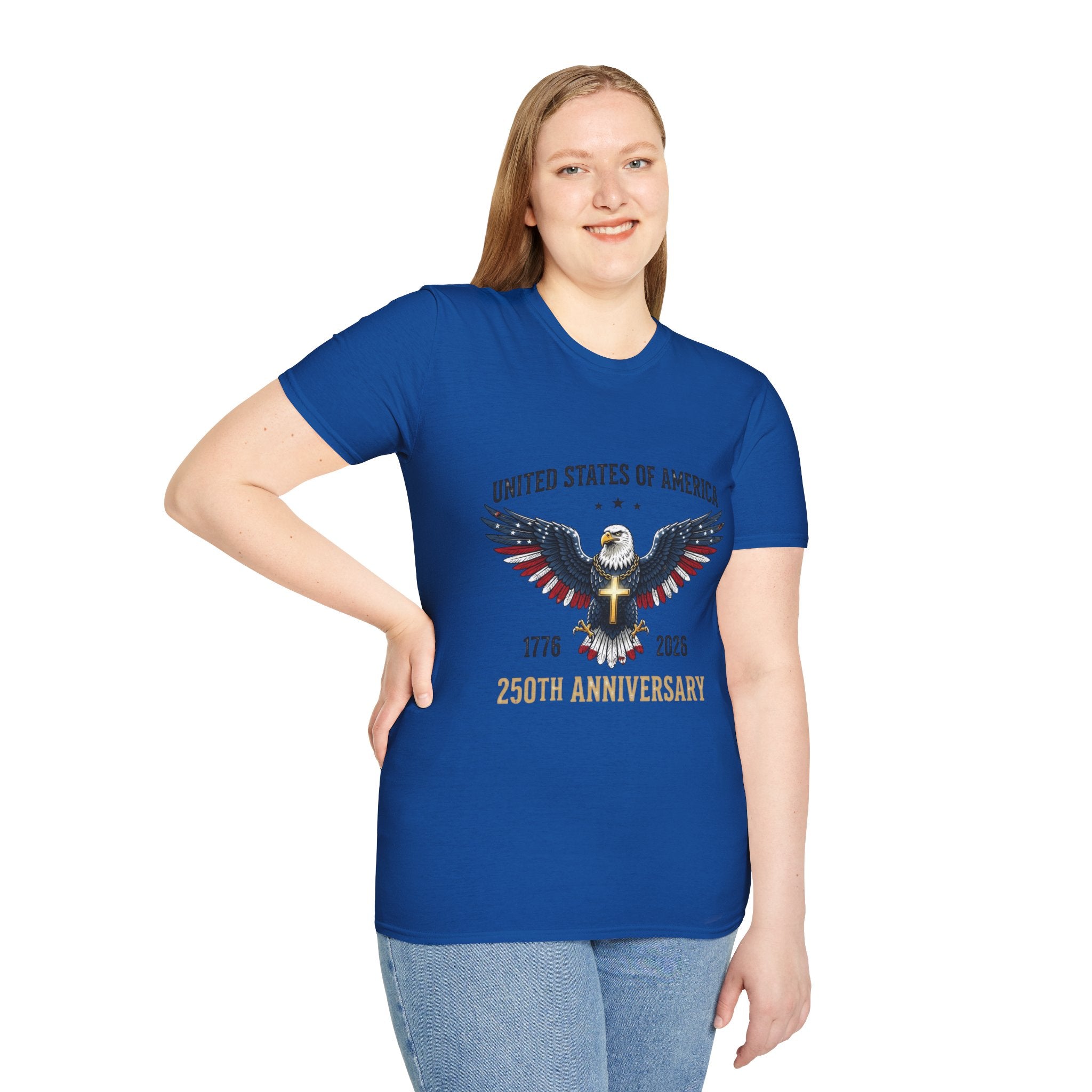 American Eagle Graphic T-Shirt — United States of America 1776–2026 Patriotic Tee
