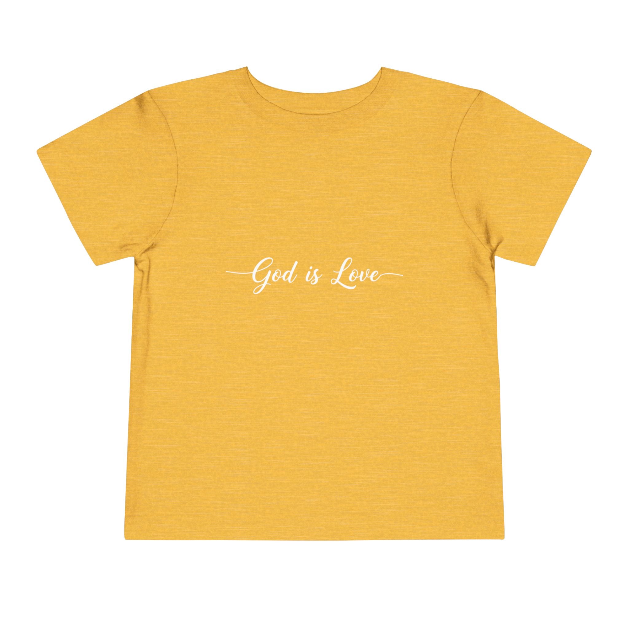 God is Love Toddler Tee — Faith-Based Kids' Short Sleeve Shirt
