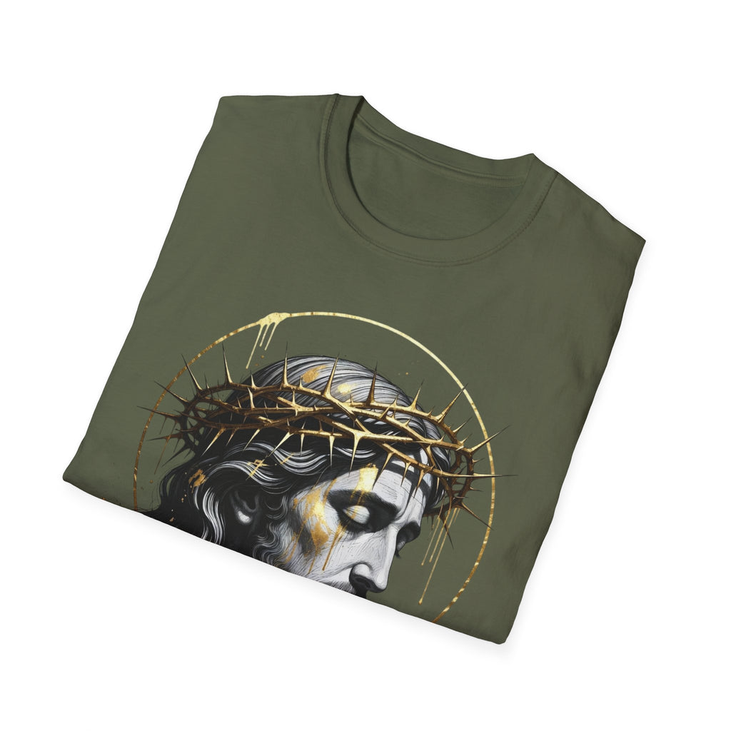 Jesus Portrait T-Shirt — Crown of Thorns Christian Tee