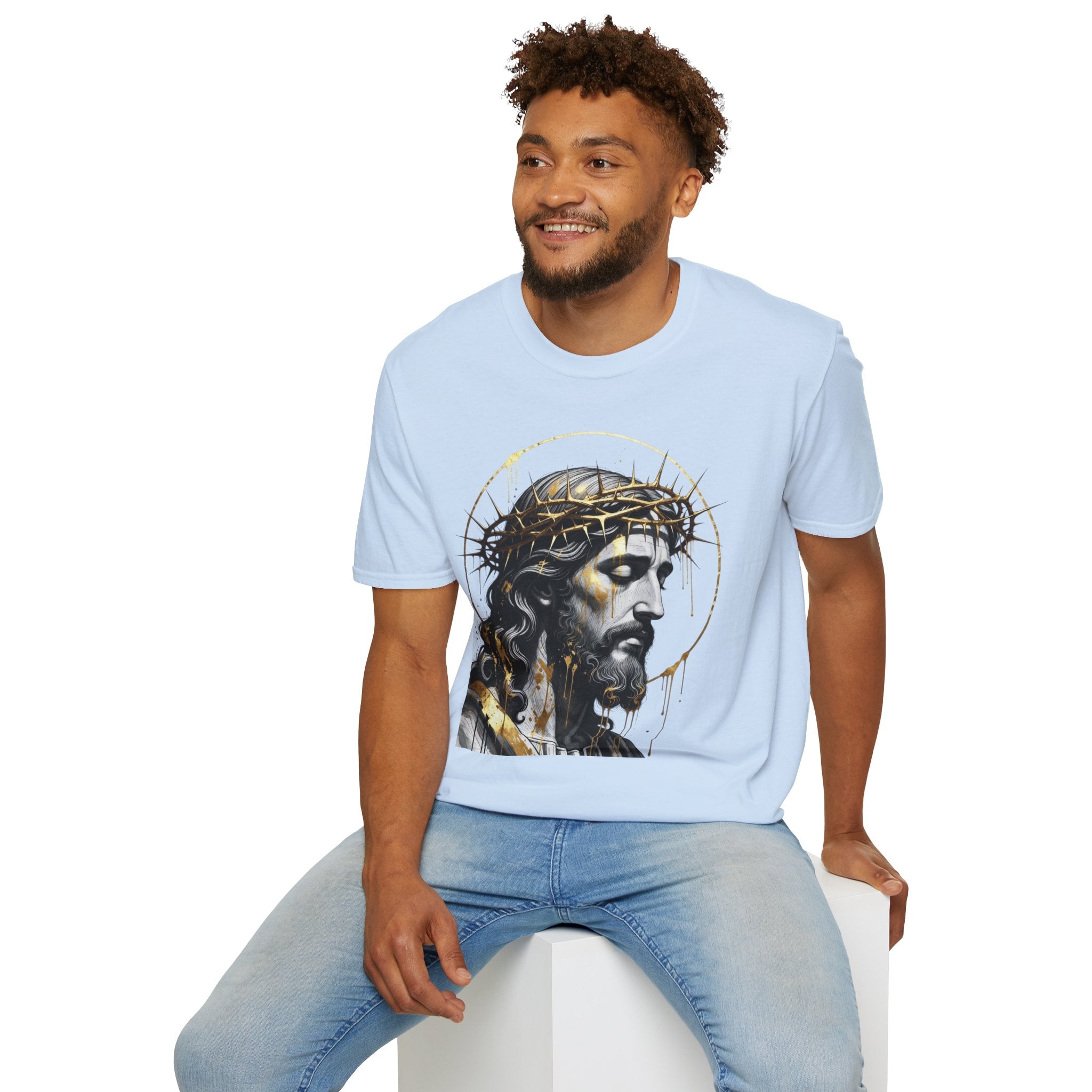 Jesus Portrait T-Shirt — Crown of Thorns Christian Tee