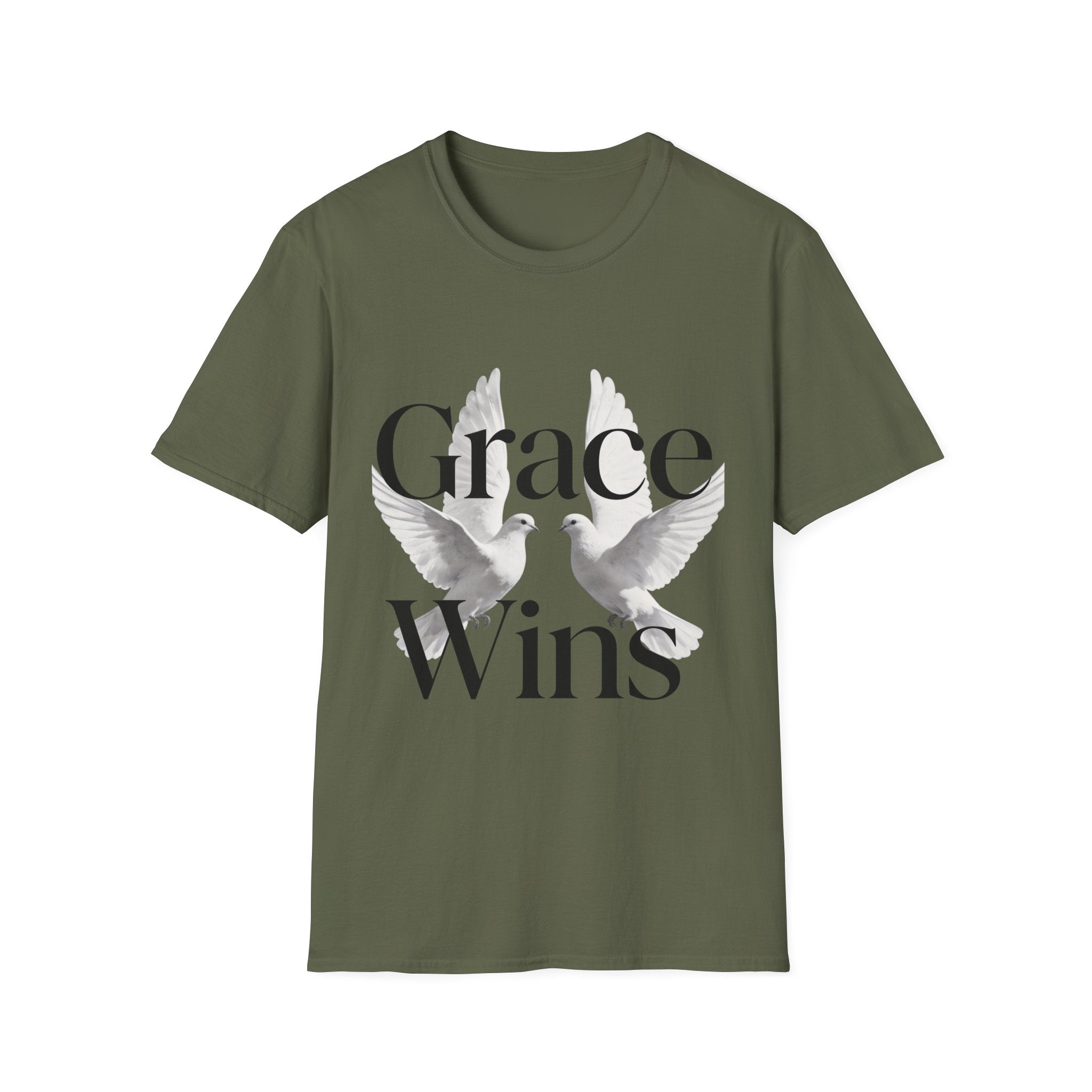 Grace Wins Doves Inspirational faith shirt