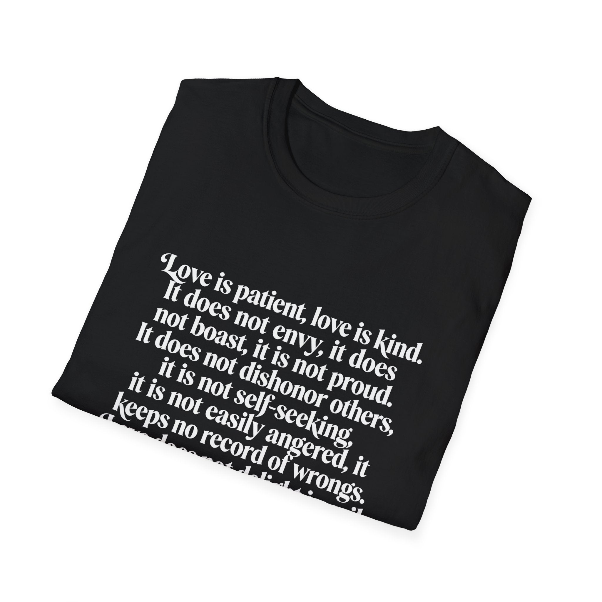 Love Is Patient Tee — 1 Corinthians 13 Inspirational Christian T-Shirt
