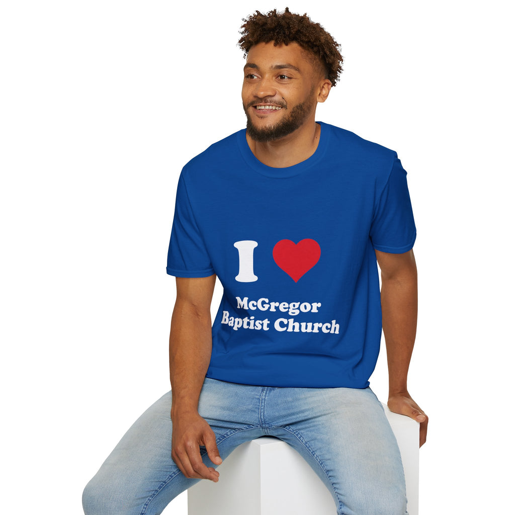 I Heart McGregor Baptist Church T-Shirt — Church Fan Tee