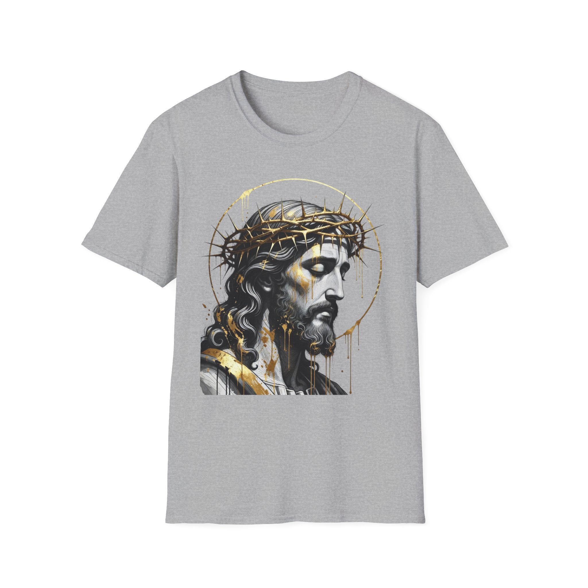 Jesus Portrait T-Shirt — Crown of Thorns Christian Tee