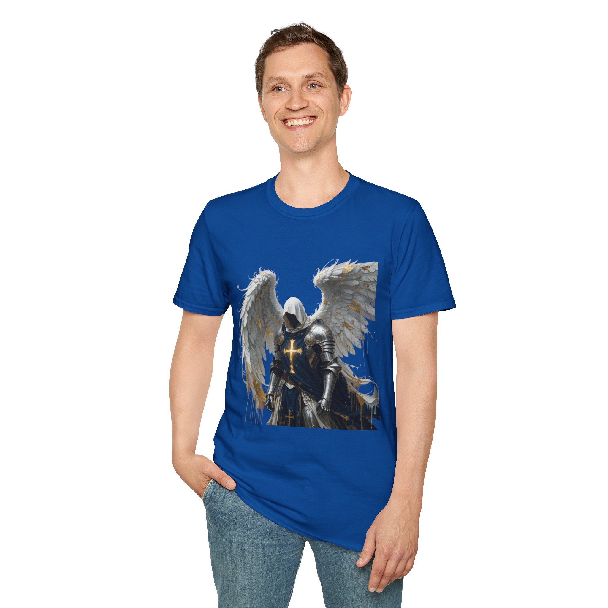 Angel Knight T-Shirt — Gothic Winged Crusader Graphic Tee