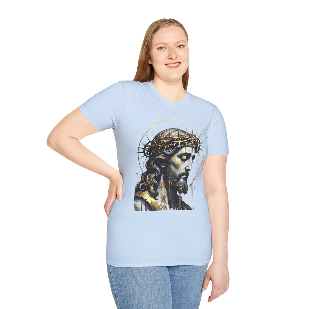 Jesus Portrait T-Shirt — Crown of Thorns Christian Tee