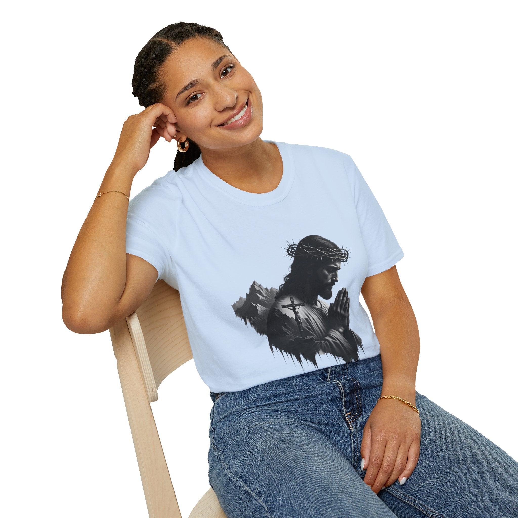 Praying Jesus Graphic T-Shirt