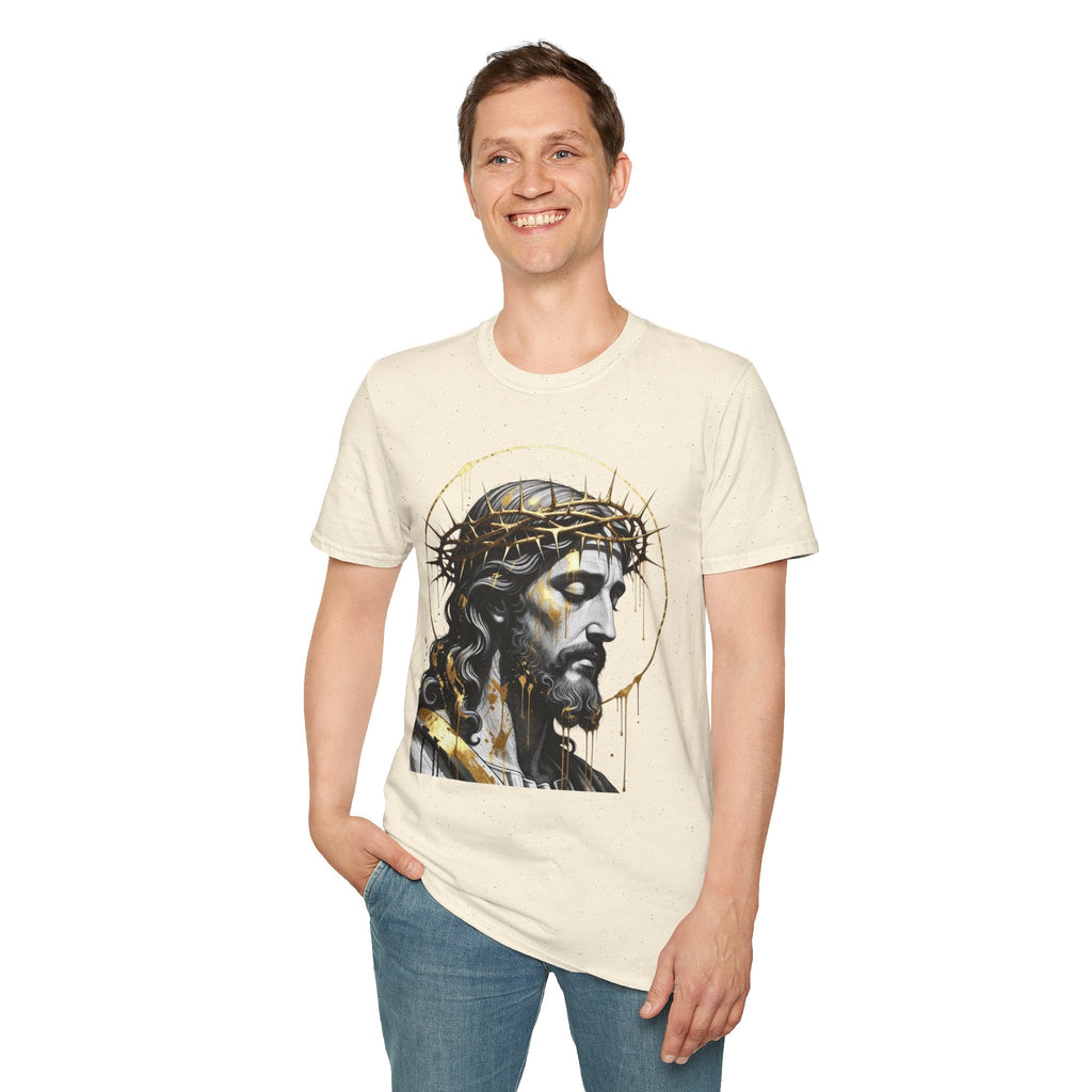 Jesus Portrait T-Shirt — Crown of Thorns Christian Tee
