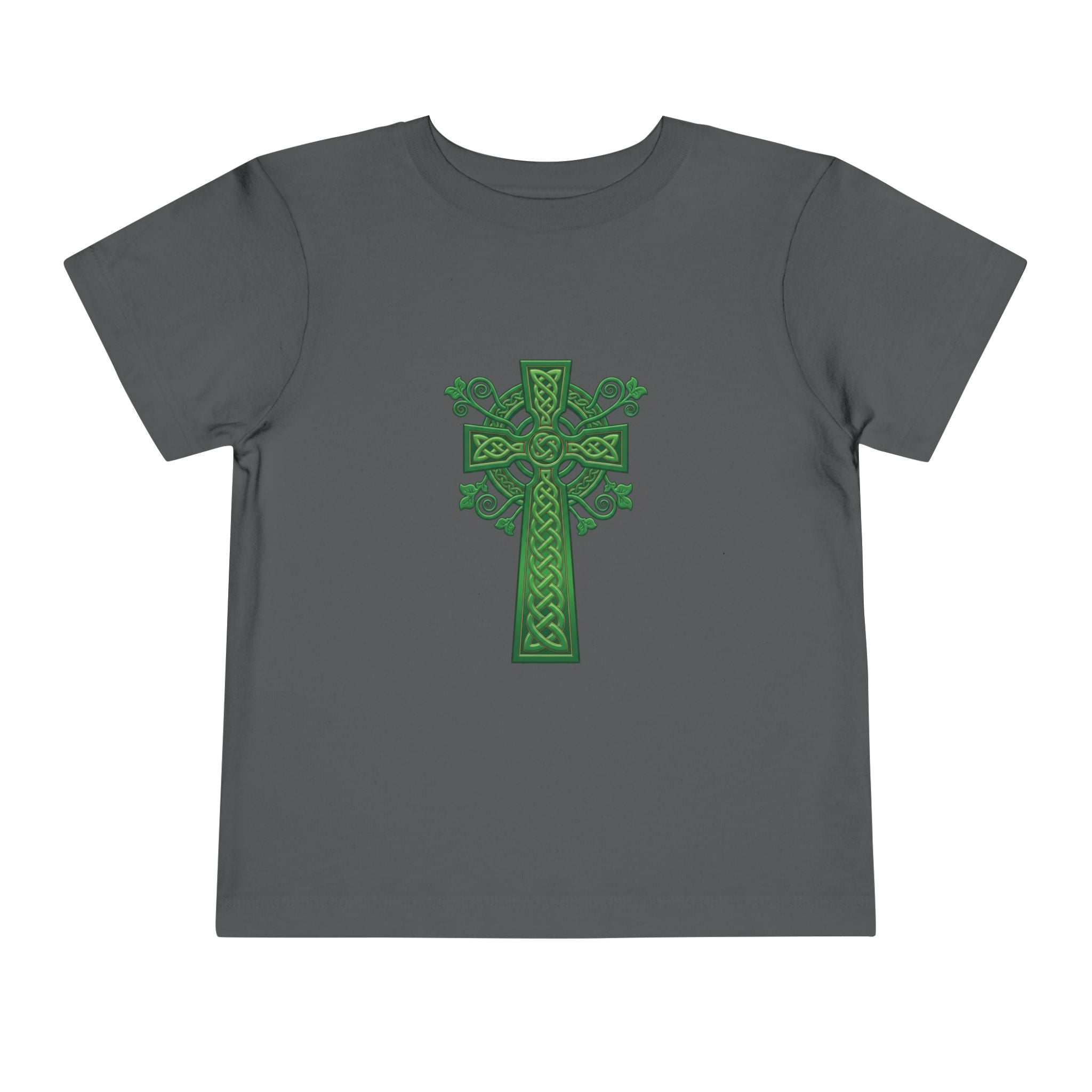 Toddler Tee — Green Celtic Cross Graphic (St. Patrick’s Day)