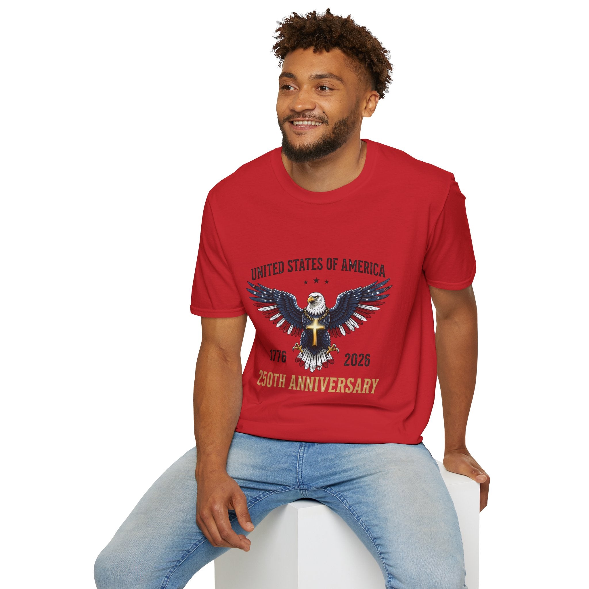 American Eagle Graphic T-Shirt — United States of America 1776–2026 Patriotic Tee