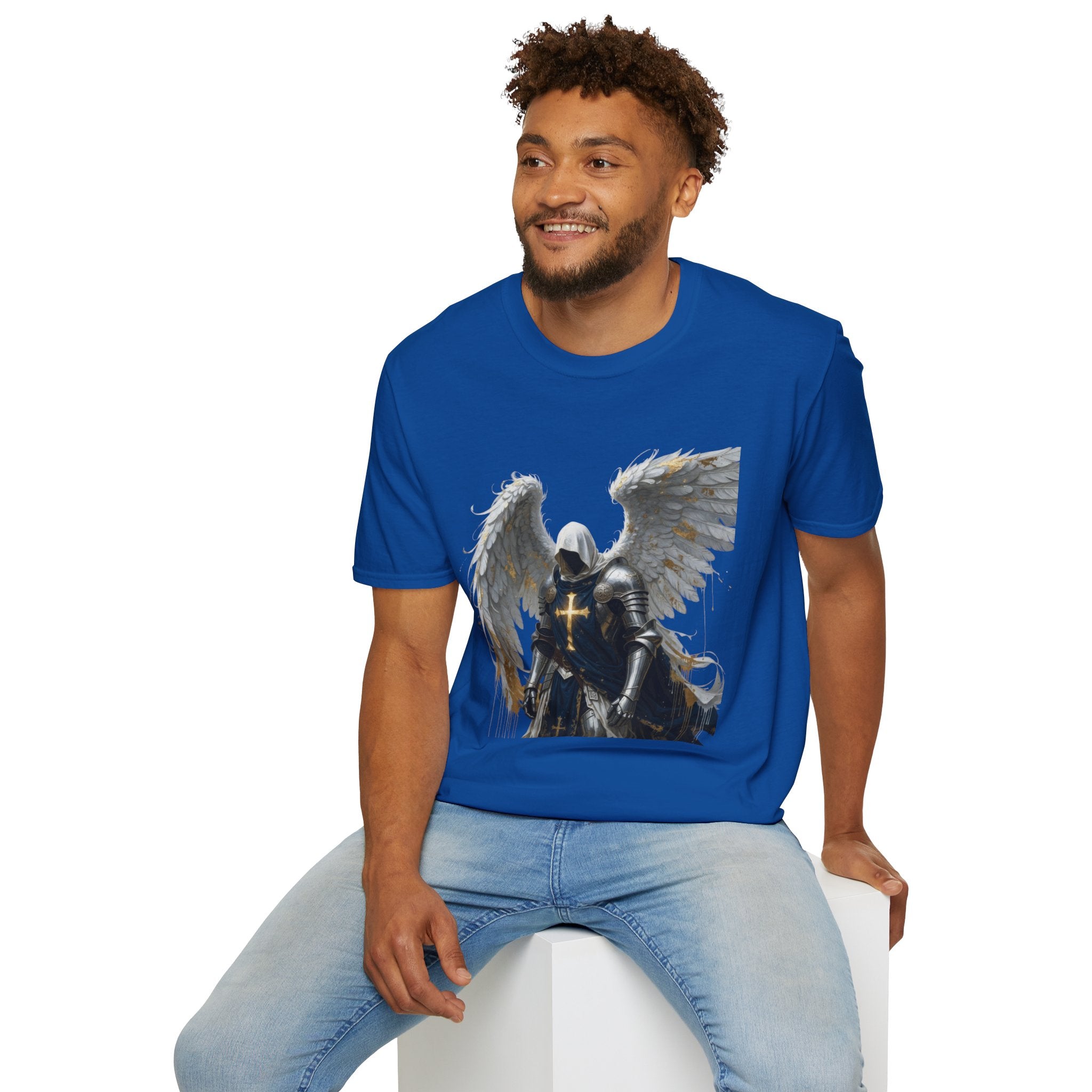Angel Knight T-Shirt — Gothic Winged Crusader Graphic Tee