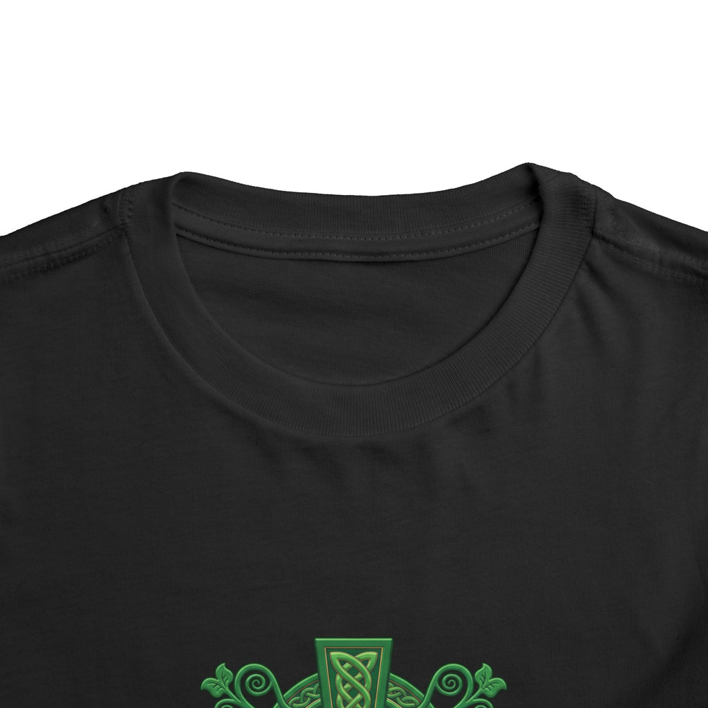 Toddler Tee — Green Celtic Cross Graphic (St. Patrick’s Day)