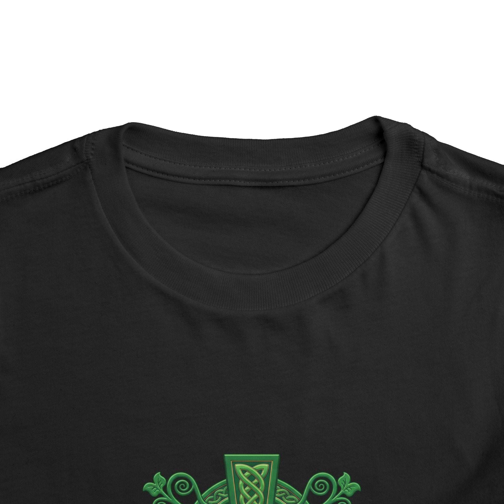 Toddler Tee — Green Celtic Cross Graphic (St. Patrick’s Day)