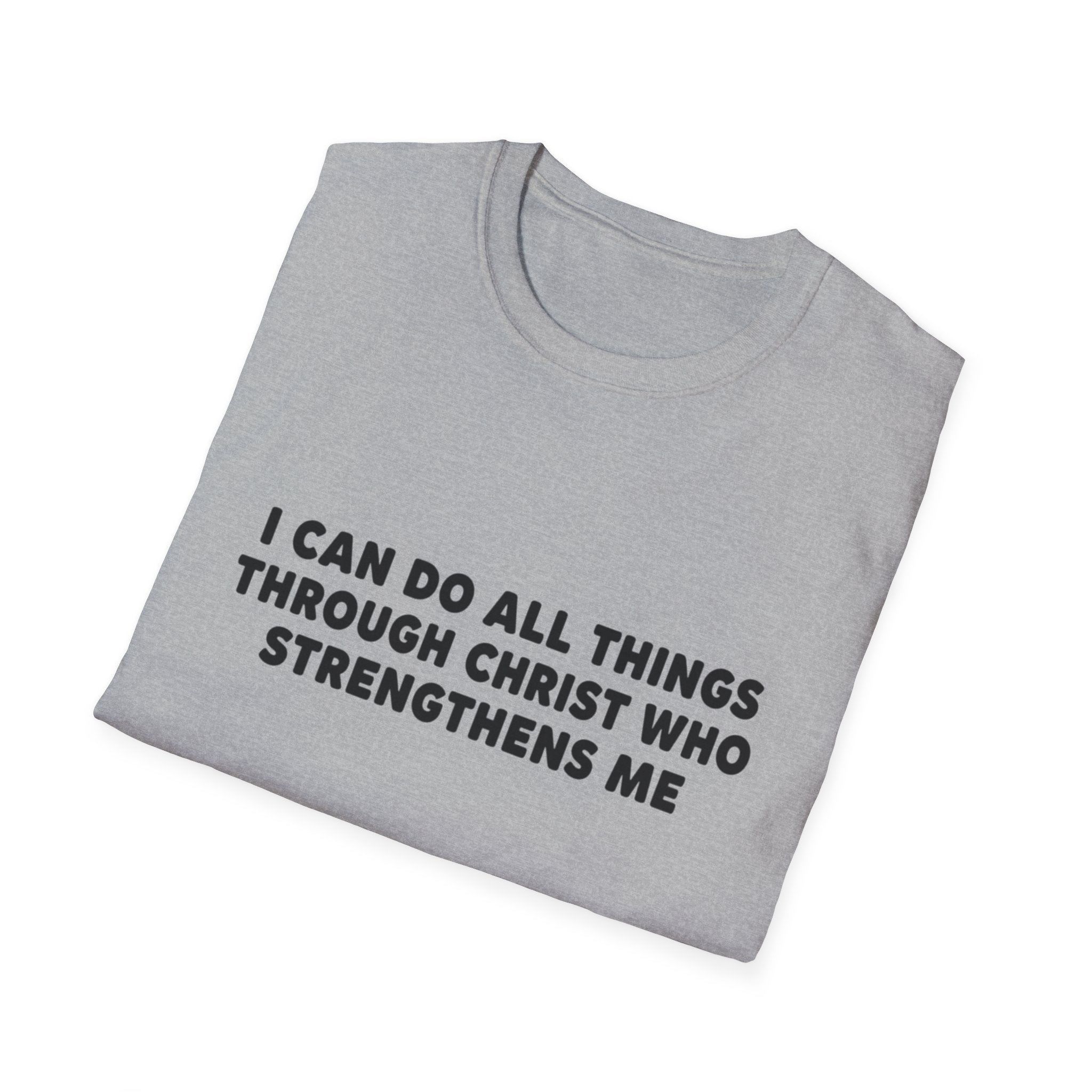 Christian Inspirational T-Shirt — "I Can Do All Things Through Christ"