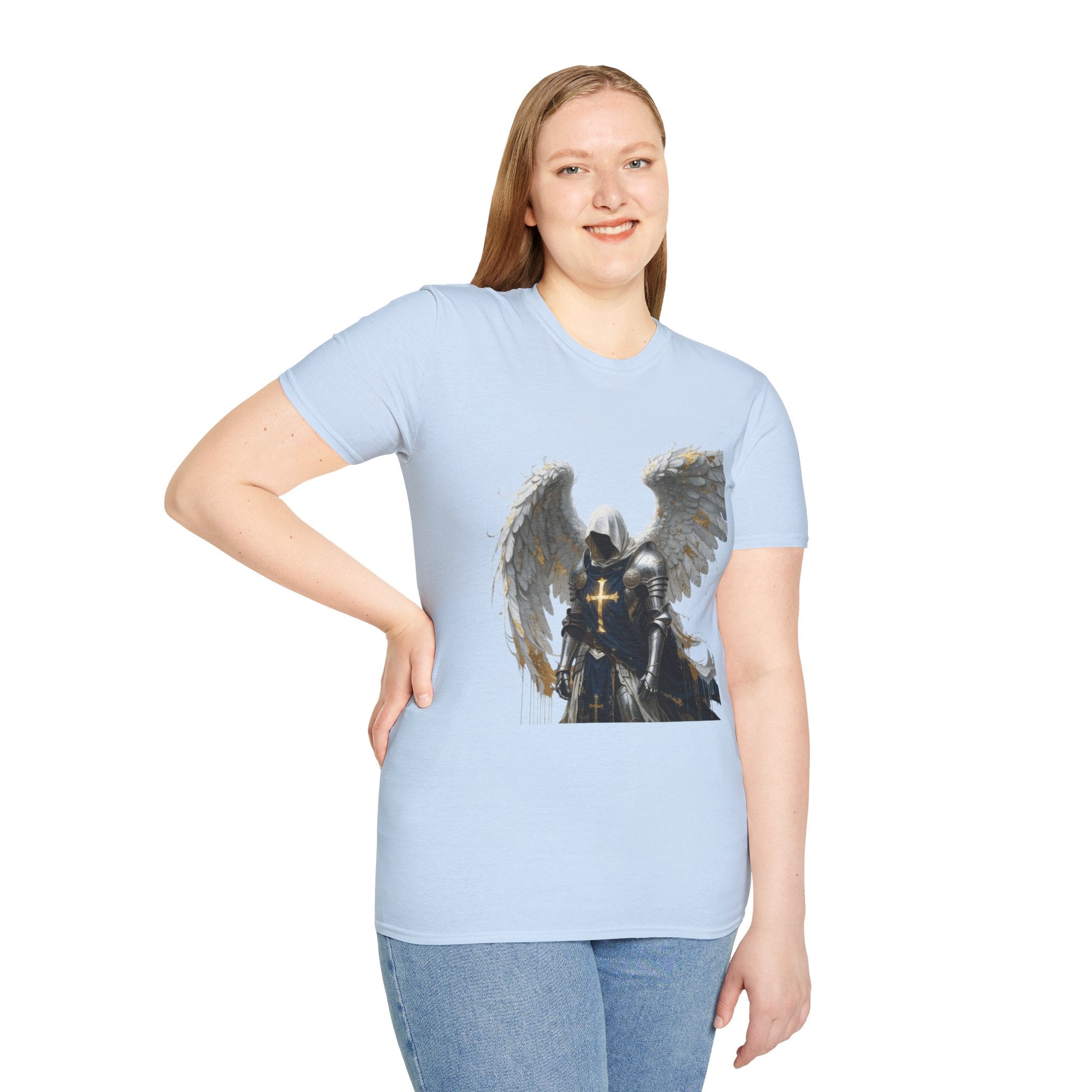 Angel Knight T-Shirt — Gothic Winged Crusader Graphic Tee