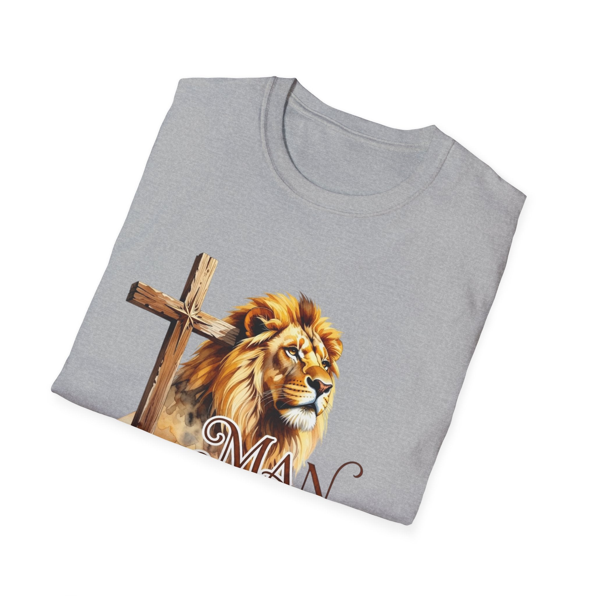 Man of Faith T-Shirt — Lion & Cross Christian Faith Tee