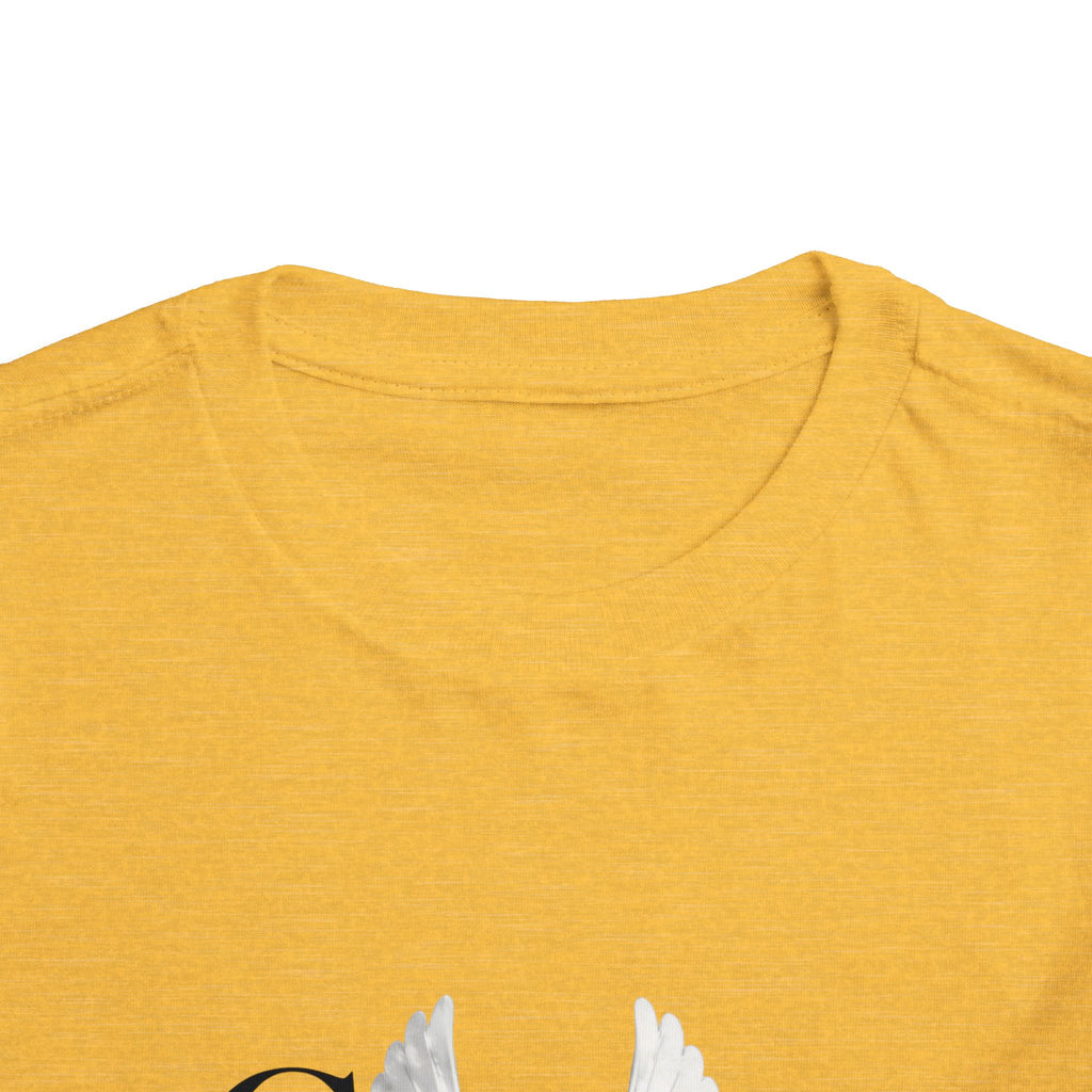Toddler Tee — "Grace Wins" Dove Graphic Christian Short Sleeve Shirt
