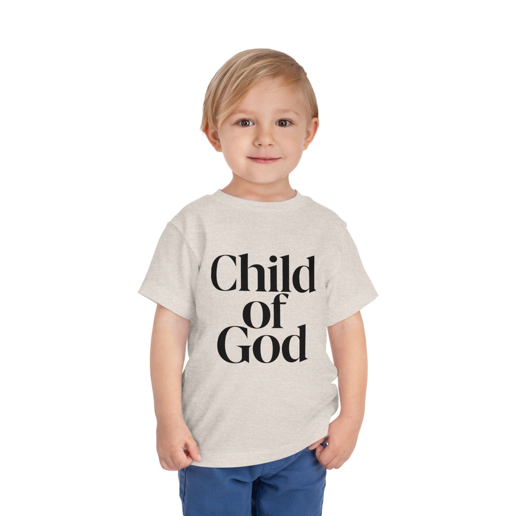 Toddler Tee – "Child of God" Faith Graphic