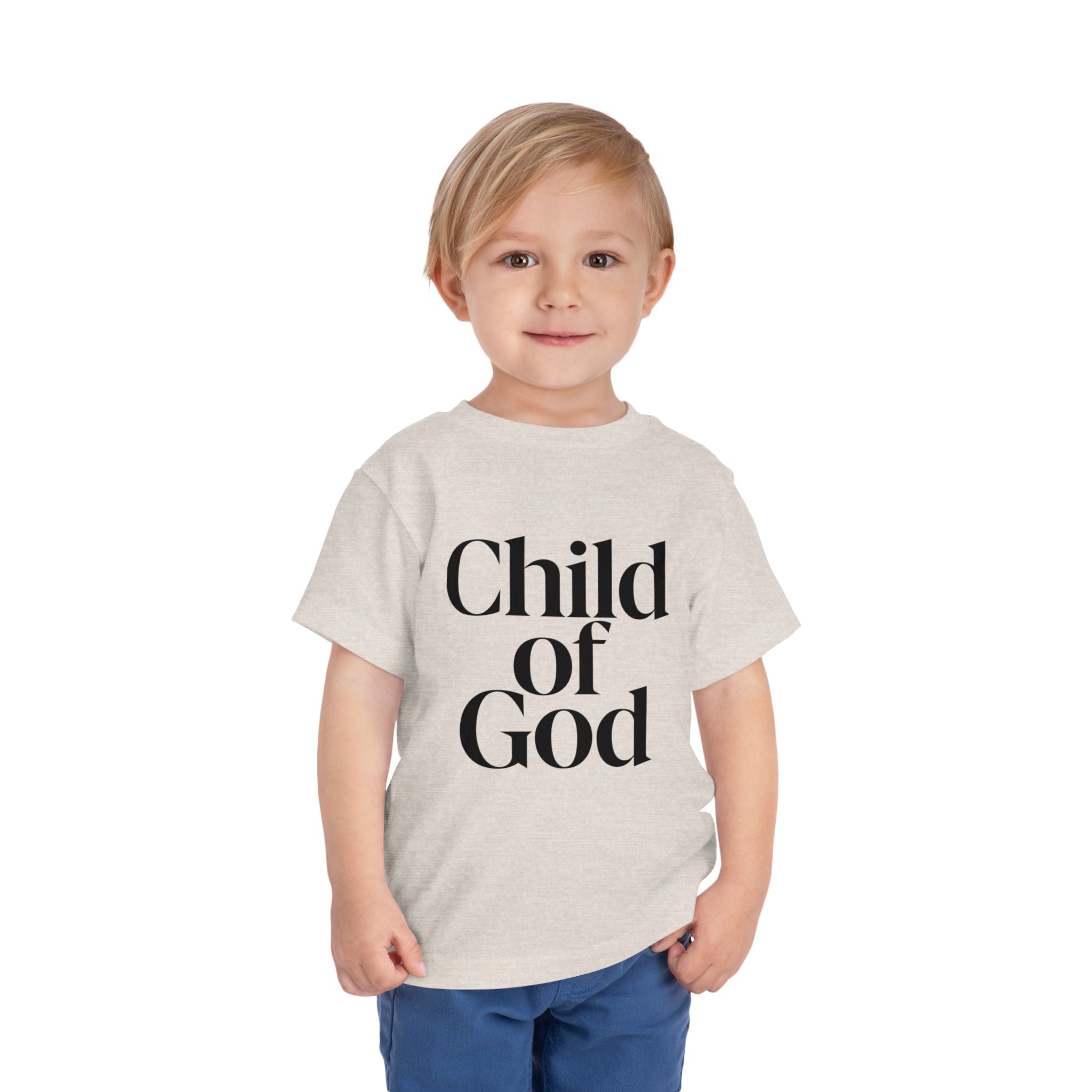 Toddler Tee – "Child of God" Faith Graphic