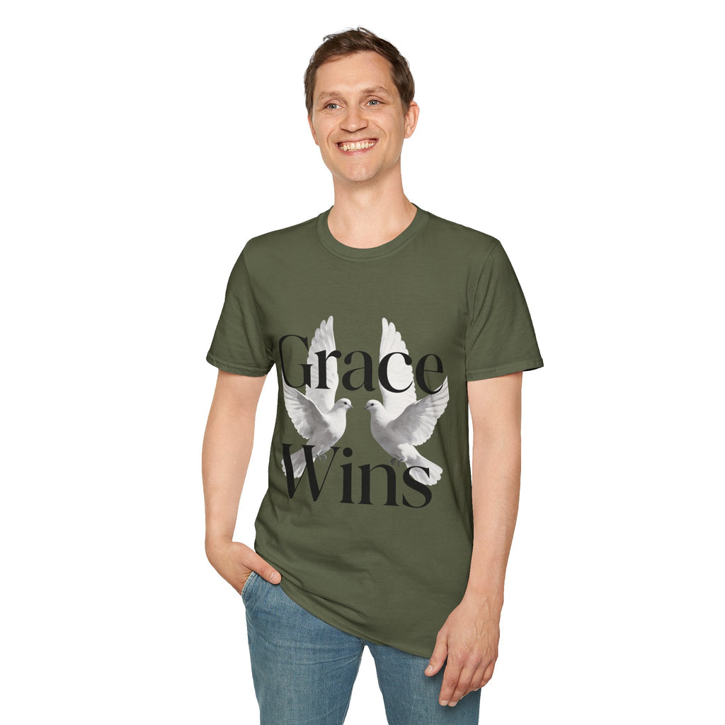 Grace Wins Doves Inspirational faith shirt